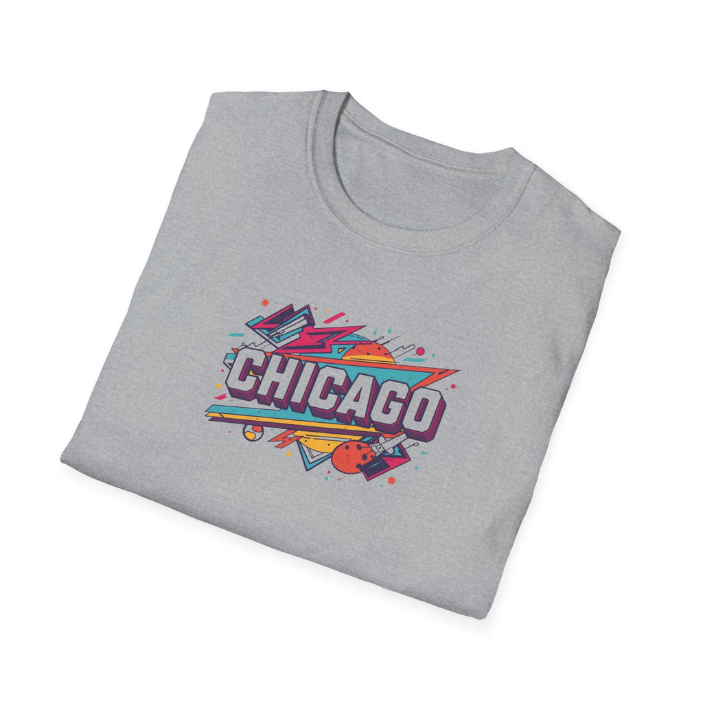 Chicago Retro Graphic T-Shirt | City Pride, Colorful Urban Badge