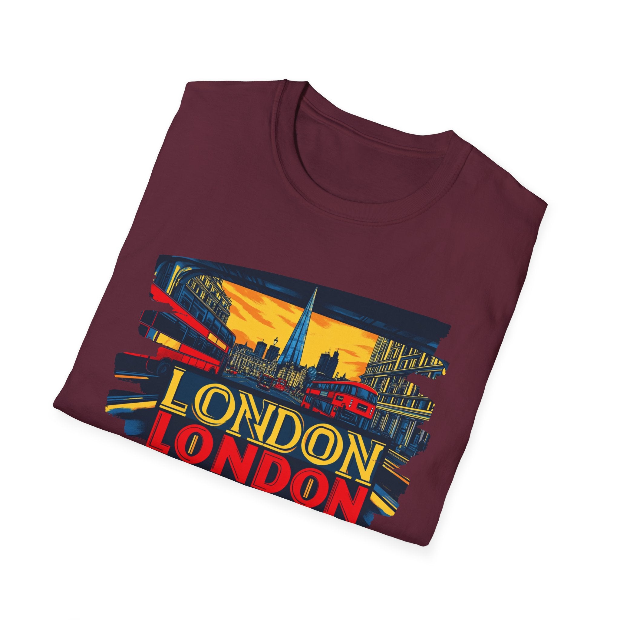 London Skyline Graphic T-Shirt | Retro Cityscape London Tee