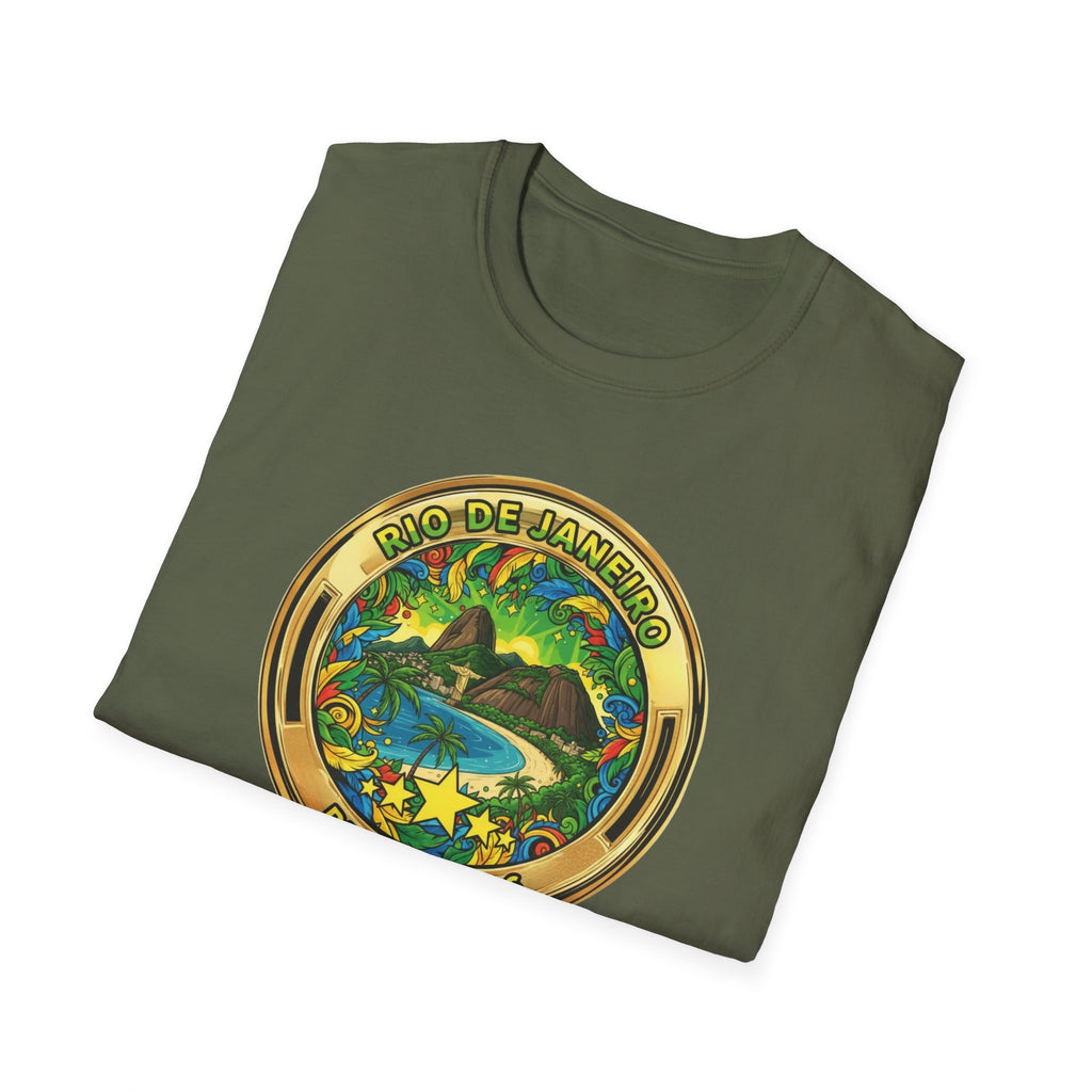 Rio de Janeiro Brazil Travel T-Shirt World Cup 2026 — Vintage Tropical Beach Badge