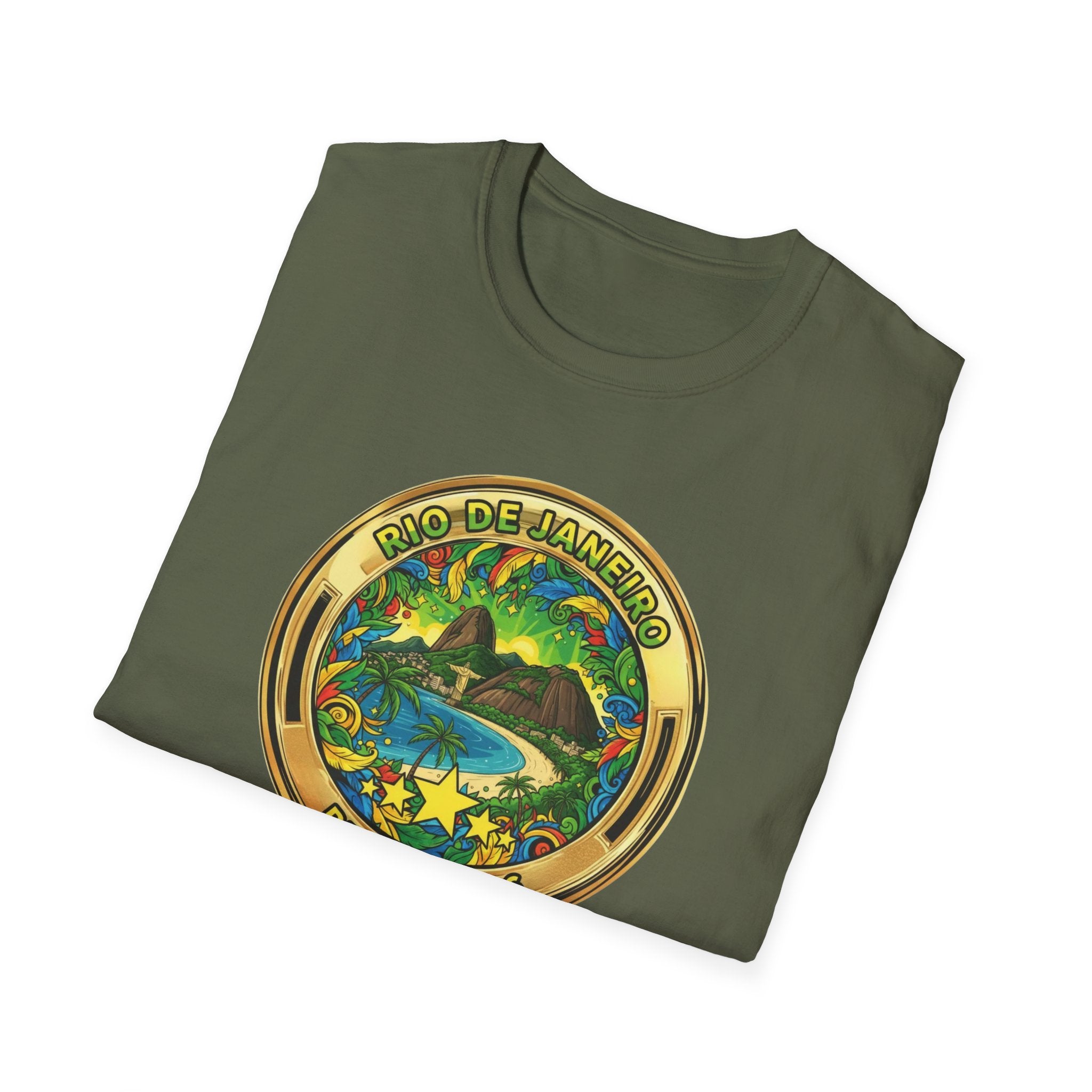 Rio de Janeiro Brazil Travel T-Shirt World Cup 2026 — Vintage Tropical Beach Badge