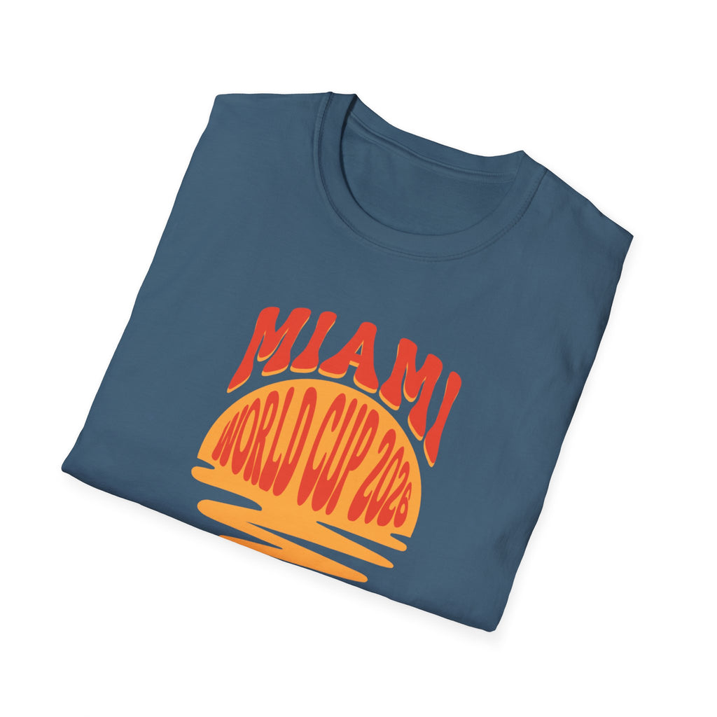 Miami World Cup 2026 T-Shirt – Retro Sunset Soccer Tee