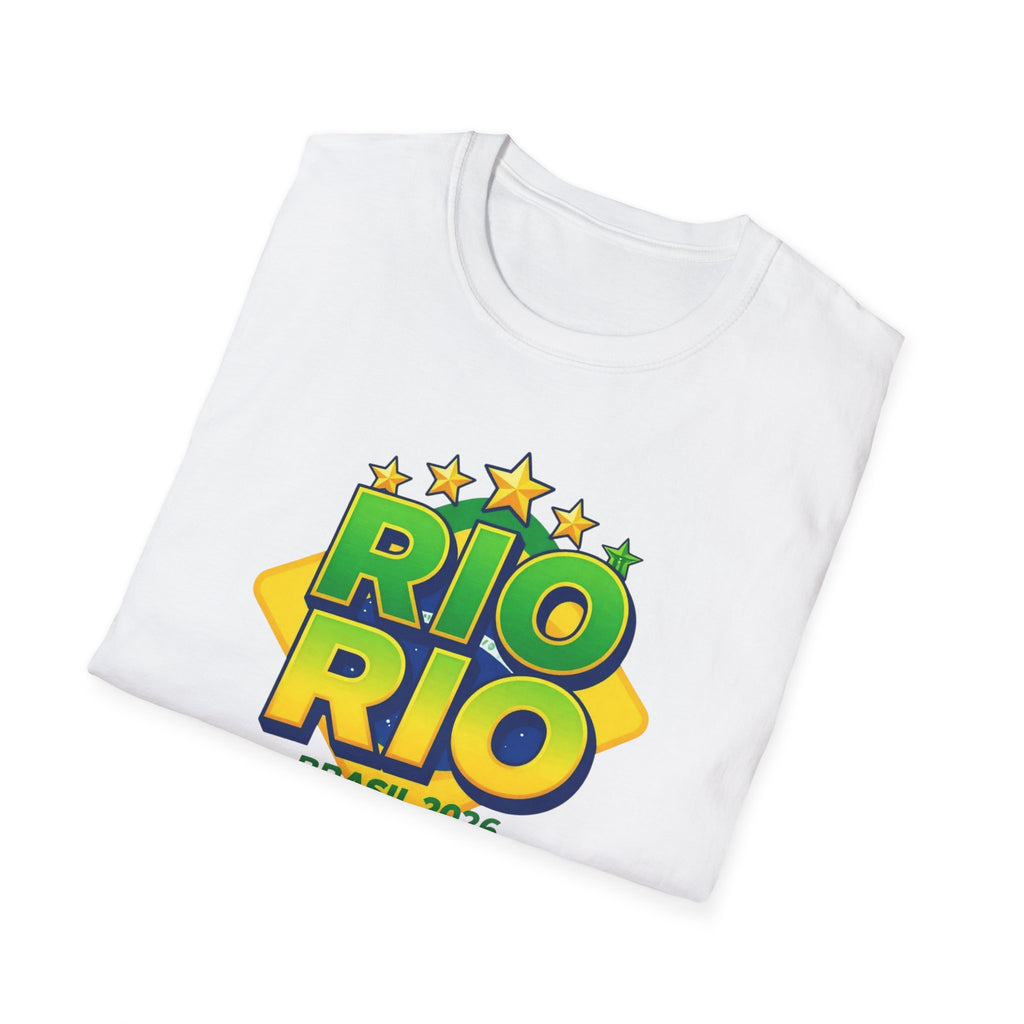 Rio Rio Brasil 2026 T-Shirt — Bright Brazilian Travel Souvenir Tee