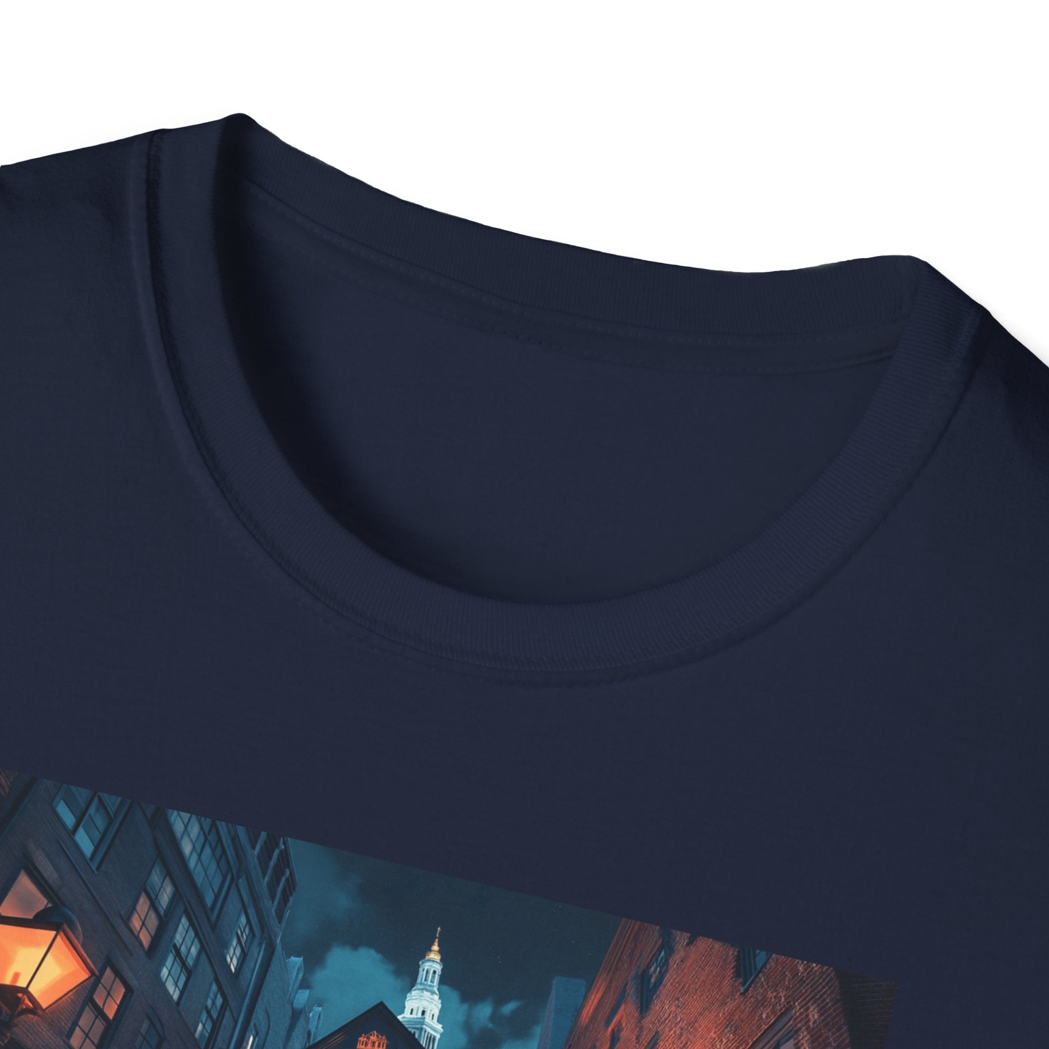 Boston Alley Nightscape T-Shirt | City Streets, Neon Sign
