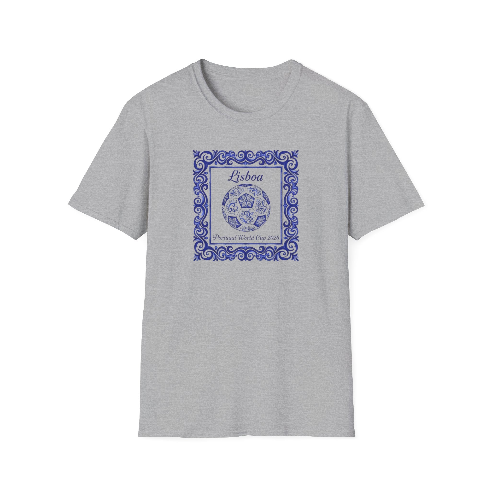Lisboa Azulejo T-Shirt — Portuguese Tile Vintage Travel Tee