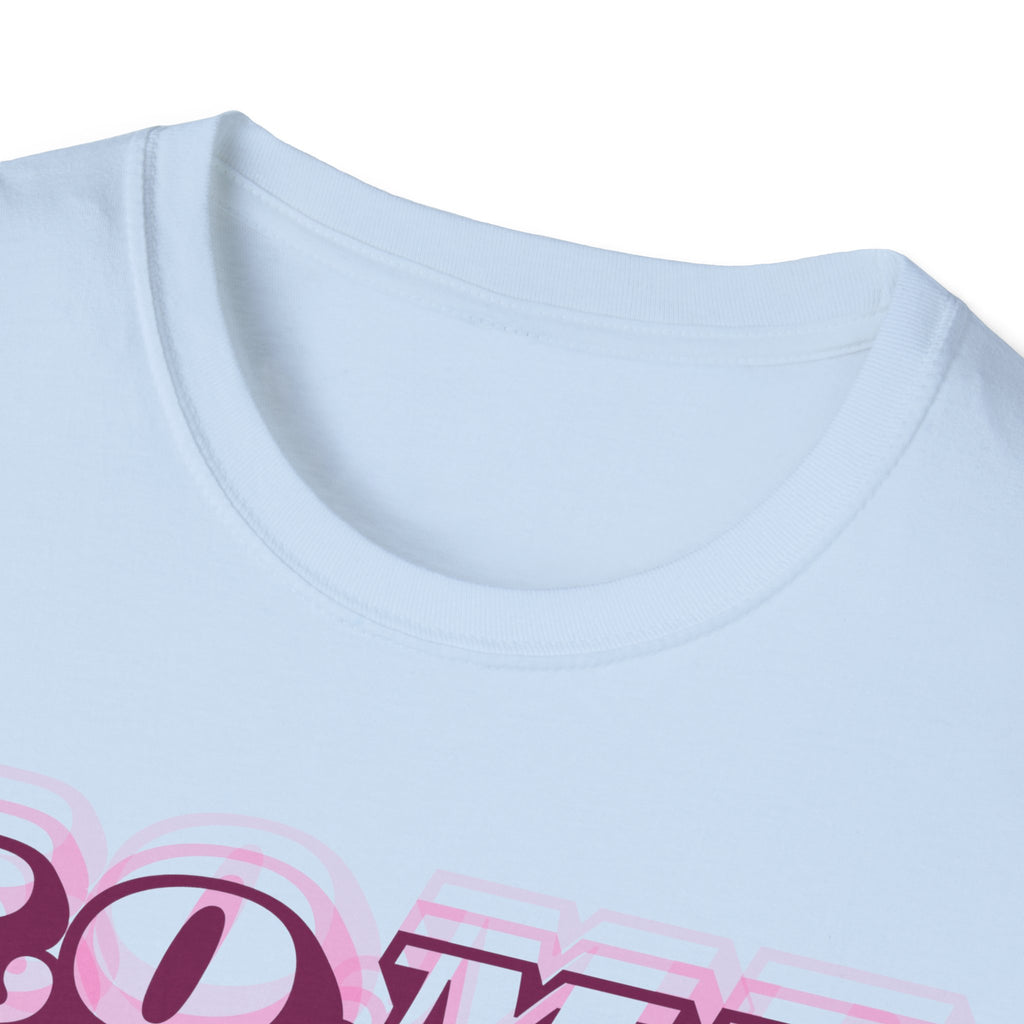 ROME 3D Retro Text T-Shirt | Pink Ombre City Typography
