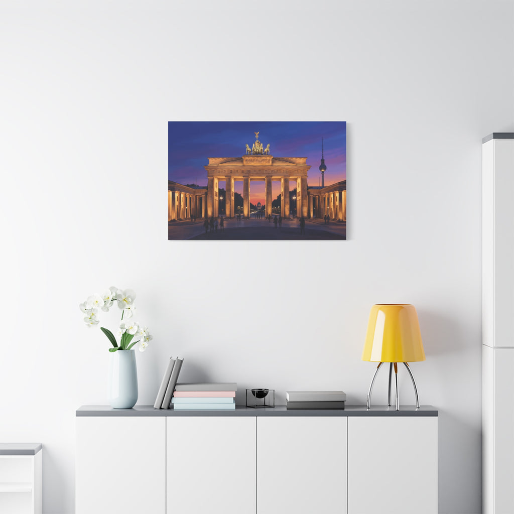 Brandenburg Gate Sunset Canvas Print