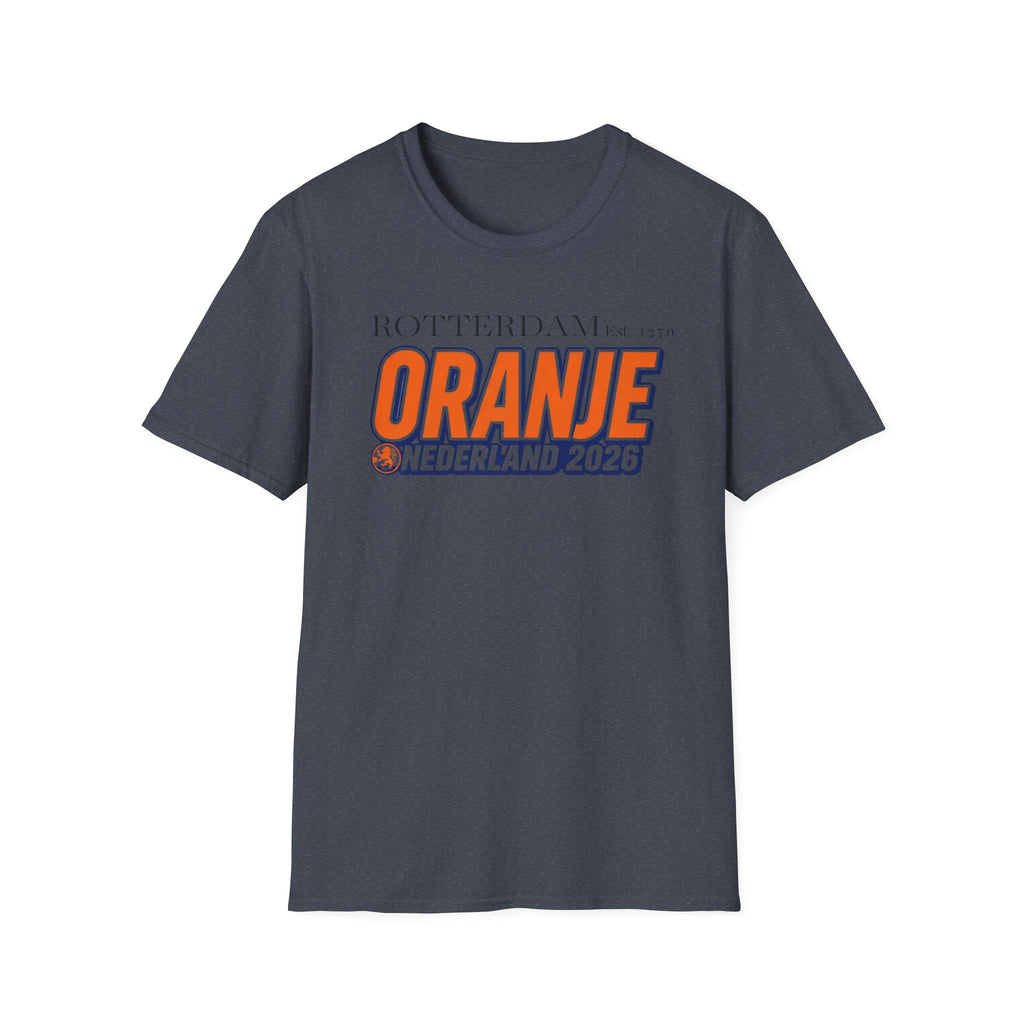 Oranje Nederland 2026 T-Shirt — Rotterdam Football Fan Tee