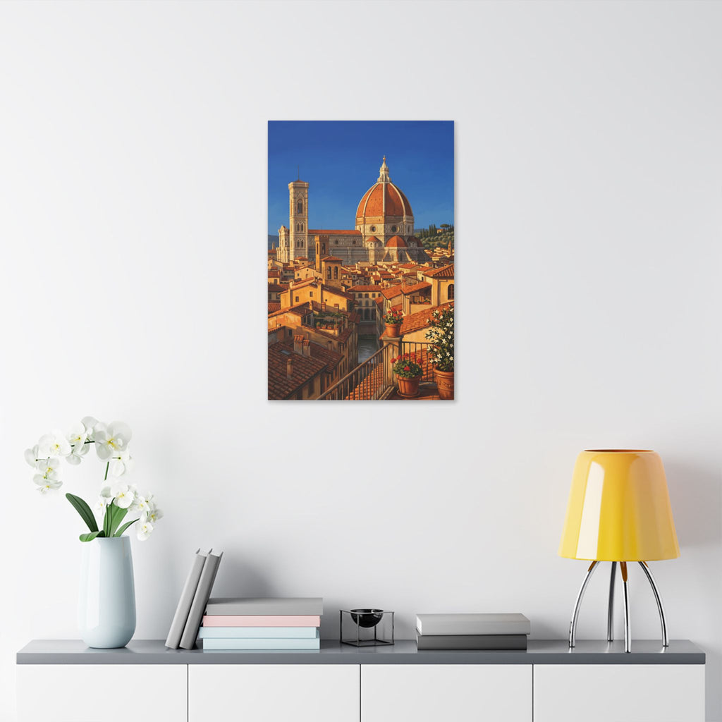 Florence Cathedral Stretched Canvas — Tuscan Cityscape Wall Art