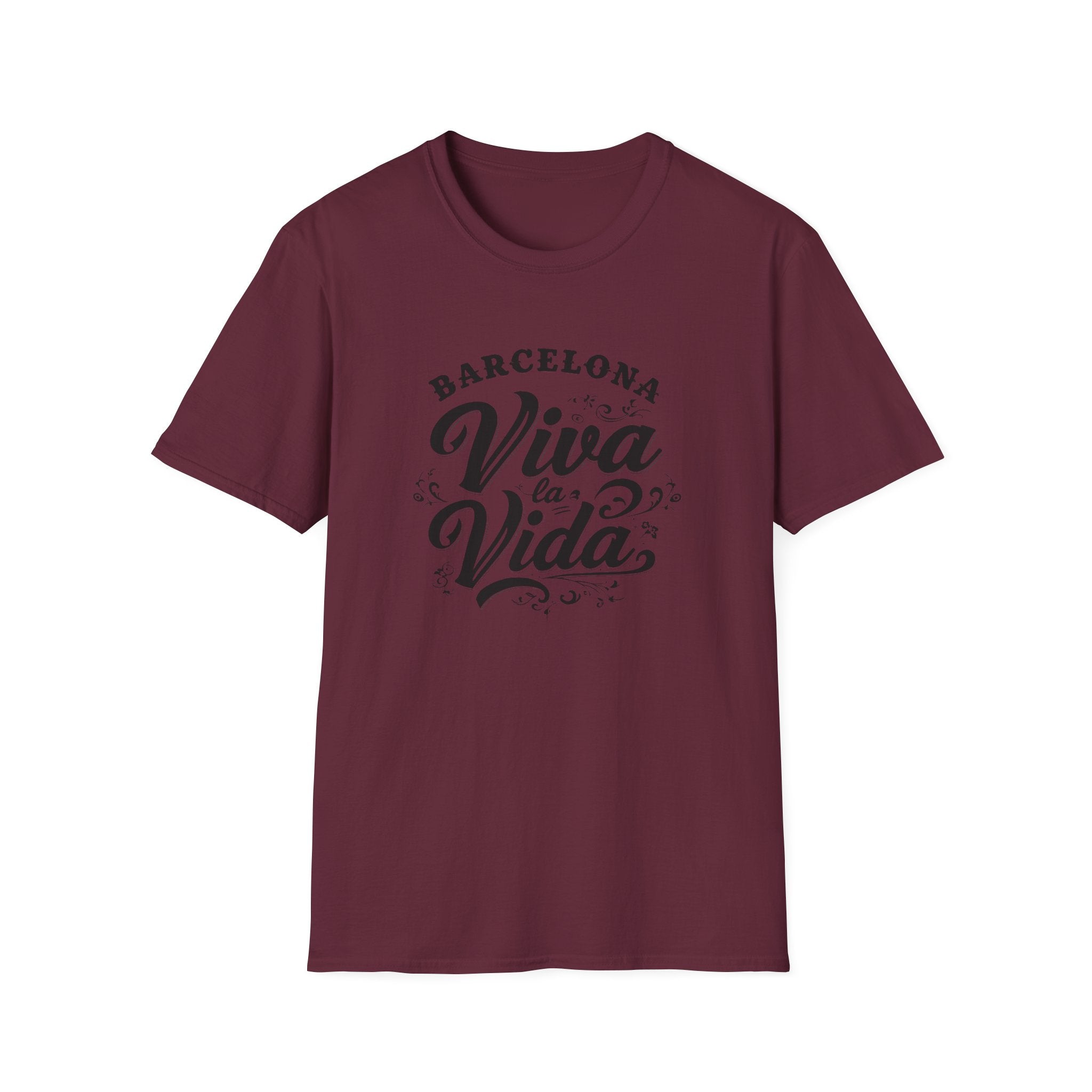 Barcelona Viva la Vida T-Shirt | Spanish Phrase Typography Tee