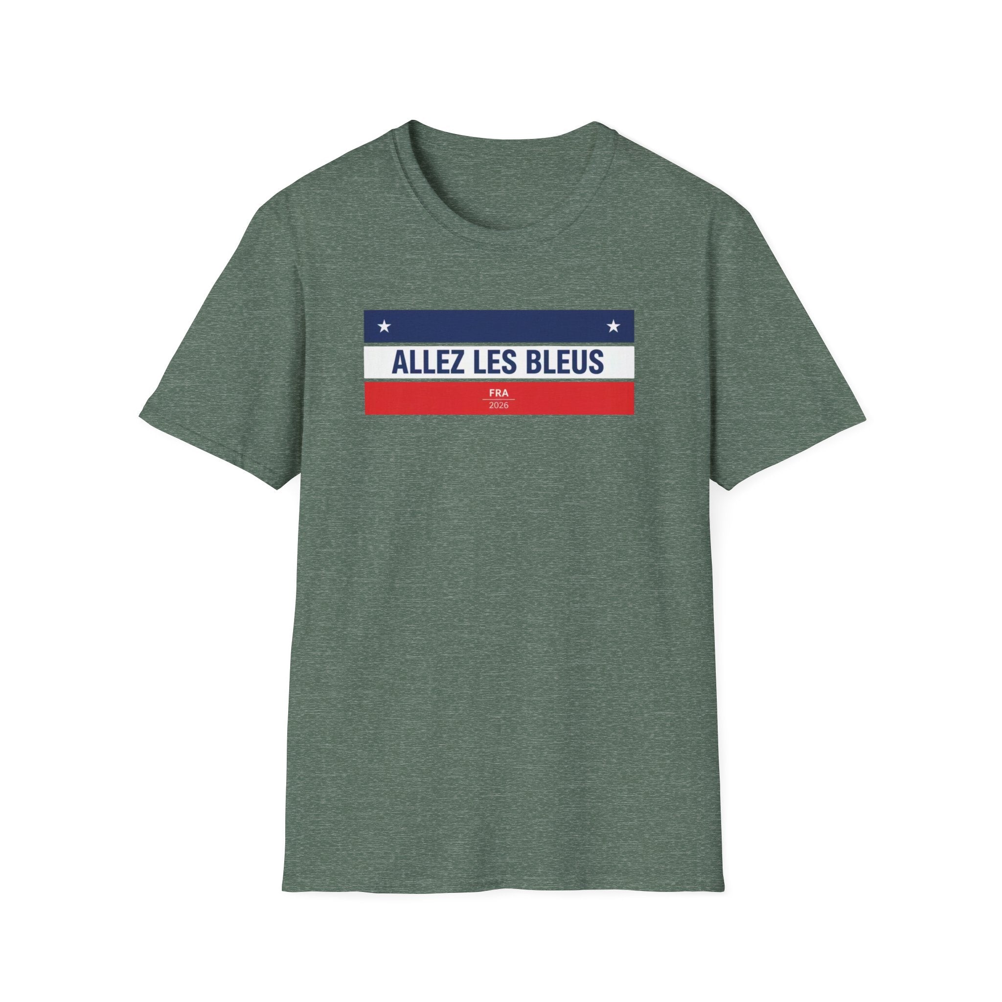 T-Shirt — Allez Les Bleus French Flag Soccer Supporter Tee
