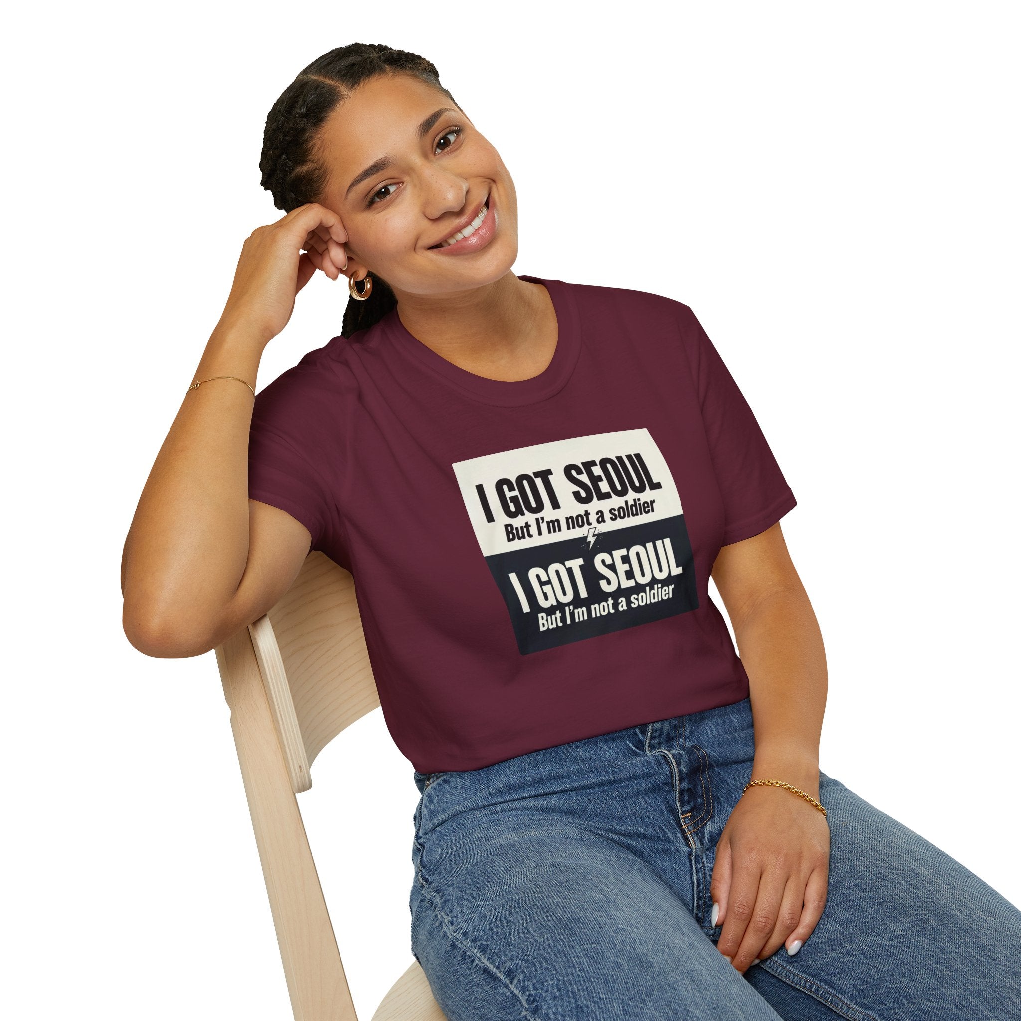 I Got Seoul But I'm Not a Soldier T-Shirt – Seoul Travel Souvenir Tee