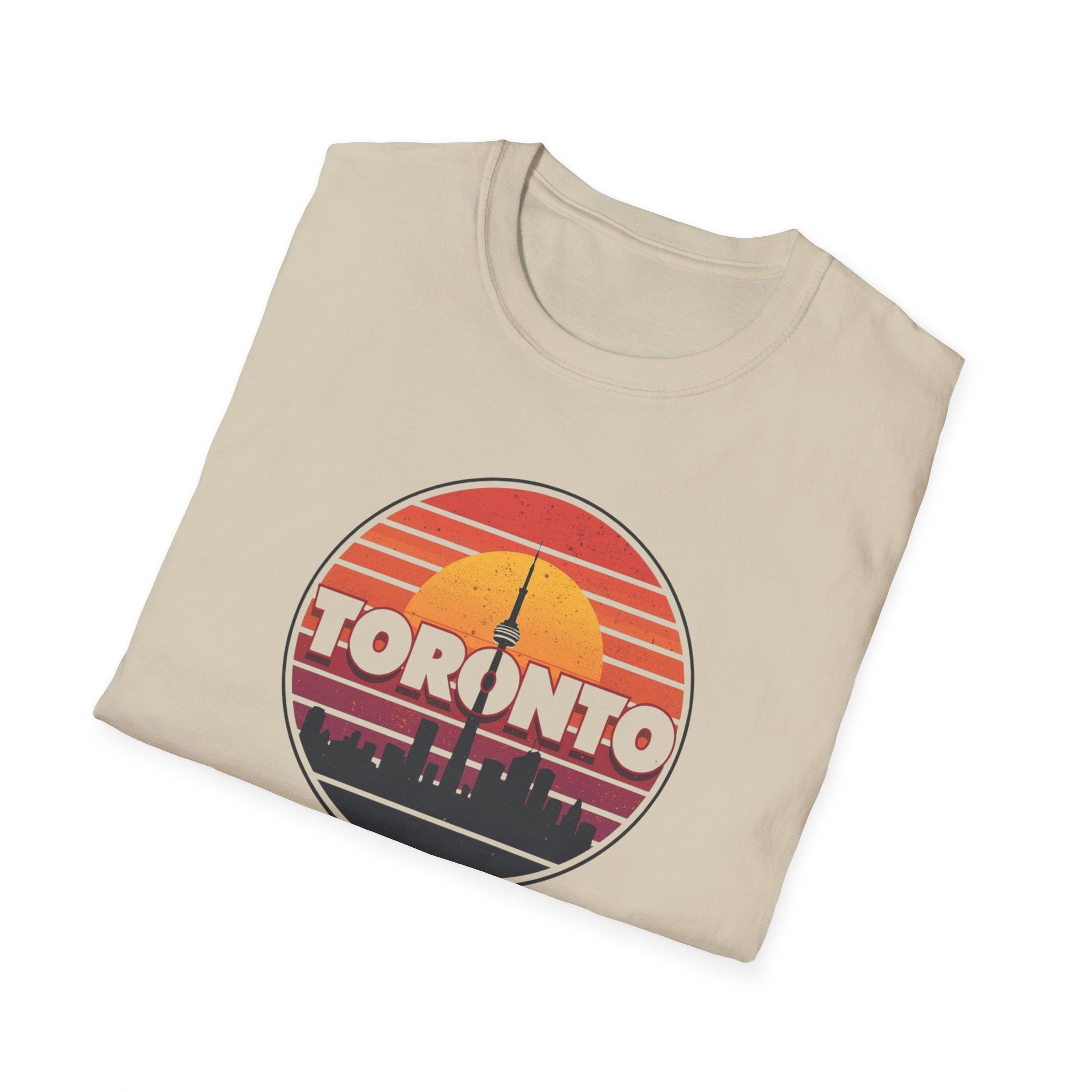 Toronto Retro Sunset T-Shirt — Vintage City Skyline Tee