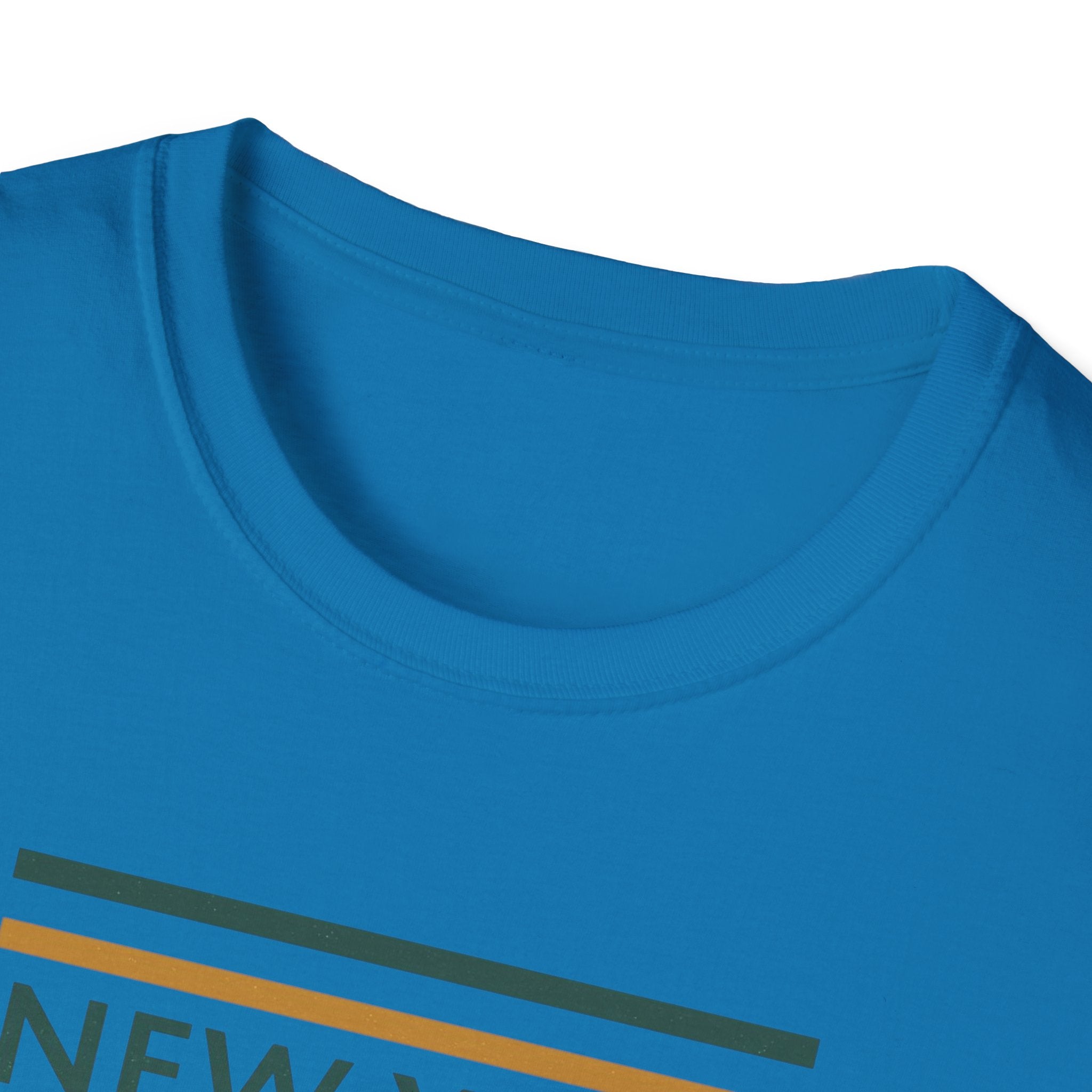 New York Striped Logo T-Shirt | Retro Lines City Design