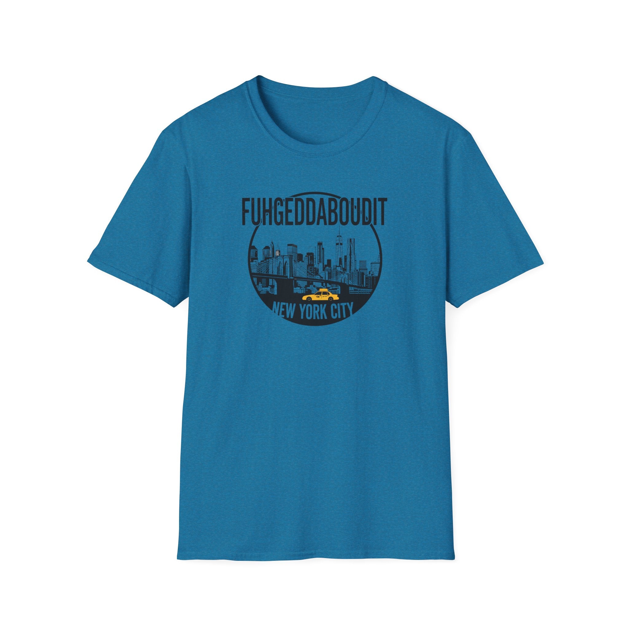 Fuhgeddaboudit New York City skyline T-Shirt | NYC skyline tee