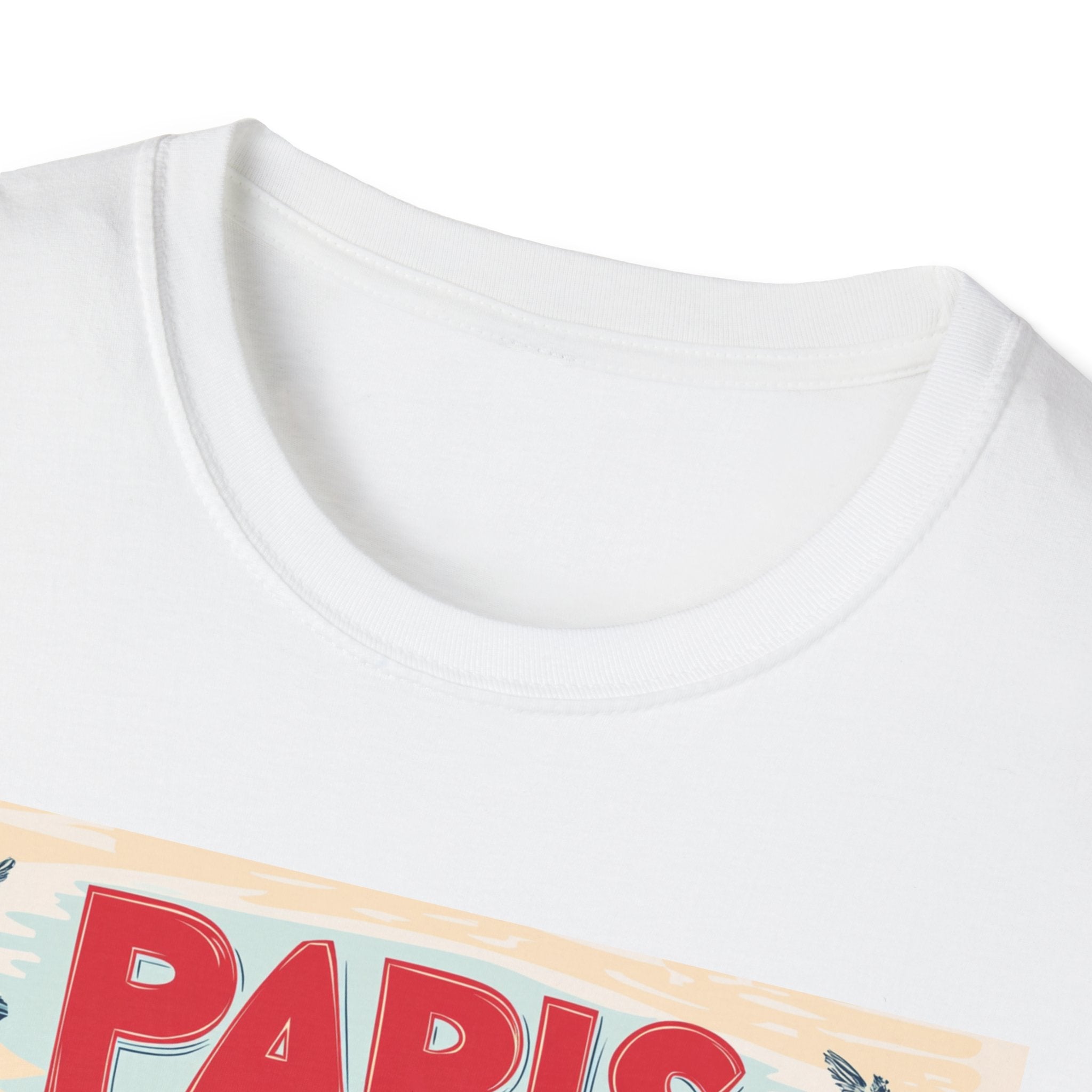 Paris Vintage Postcard T-Shirt | Eiffel Tower Retro Travel Tee