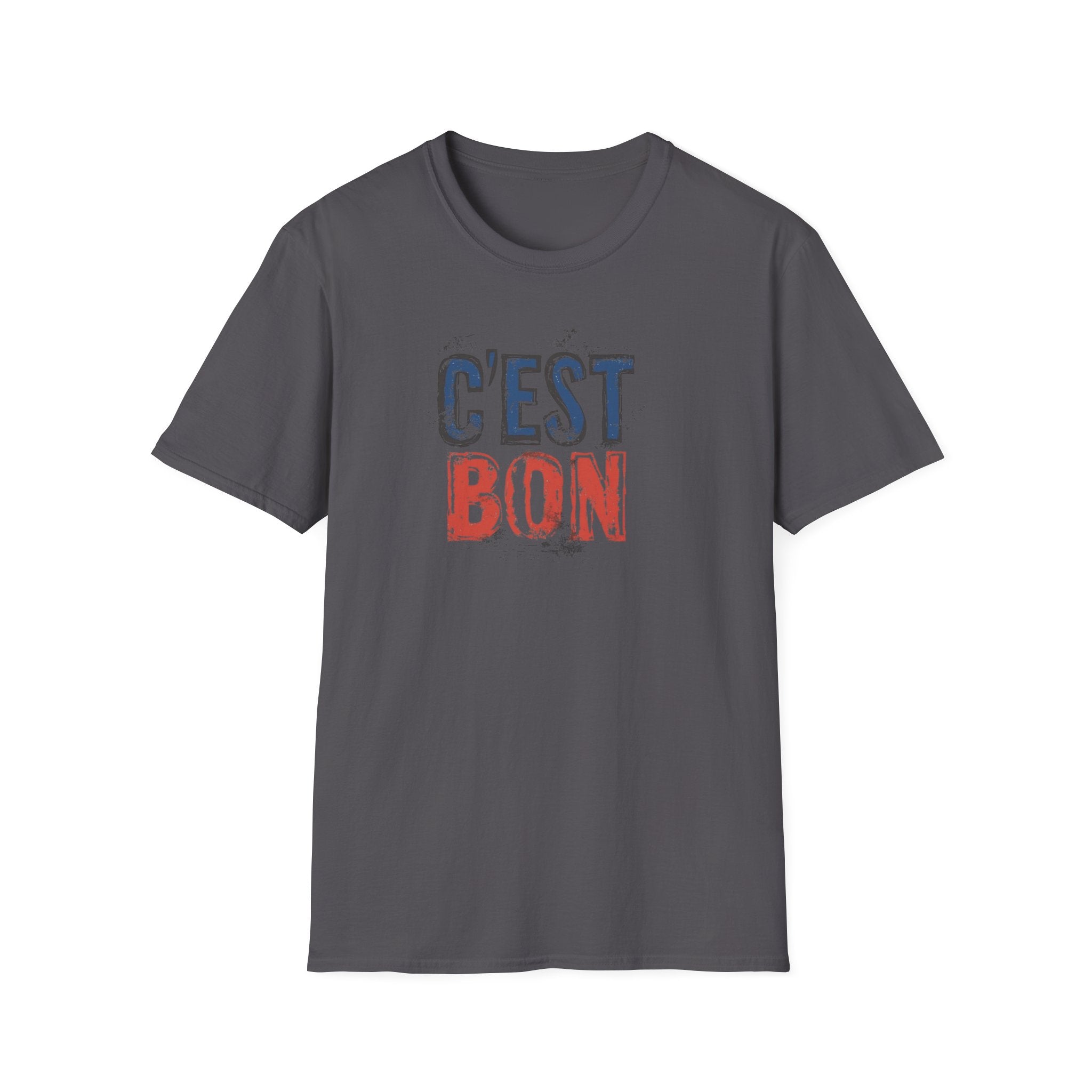 C'est Bon distressed French flag lettering T-Shirt | France graphic tee