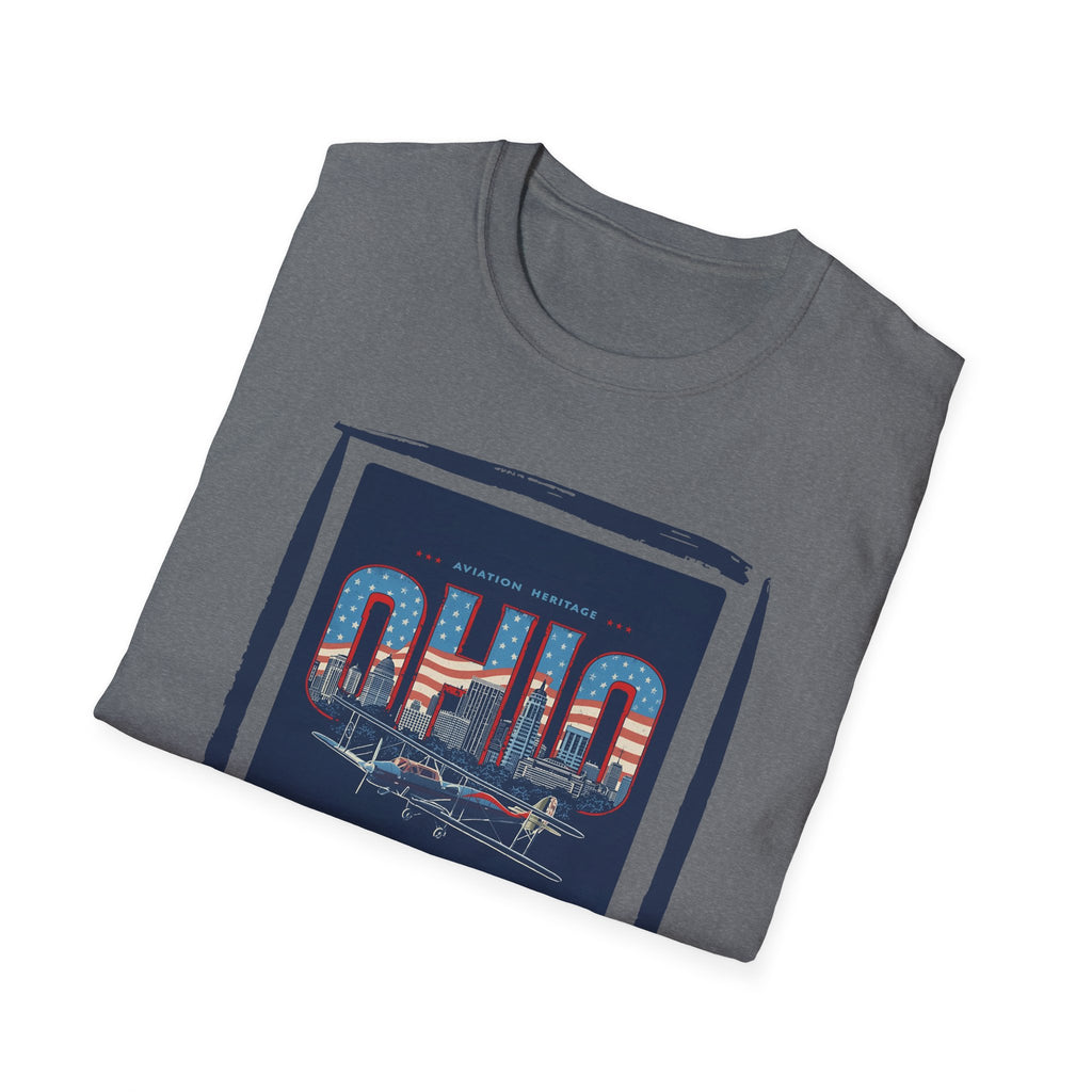 Ohio Skyline T-Shirt | Vintage Cleveland Bridge Retro State Design