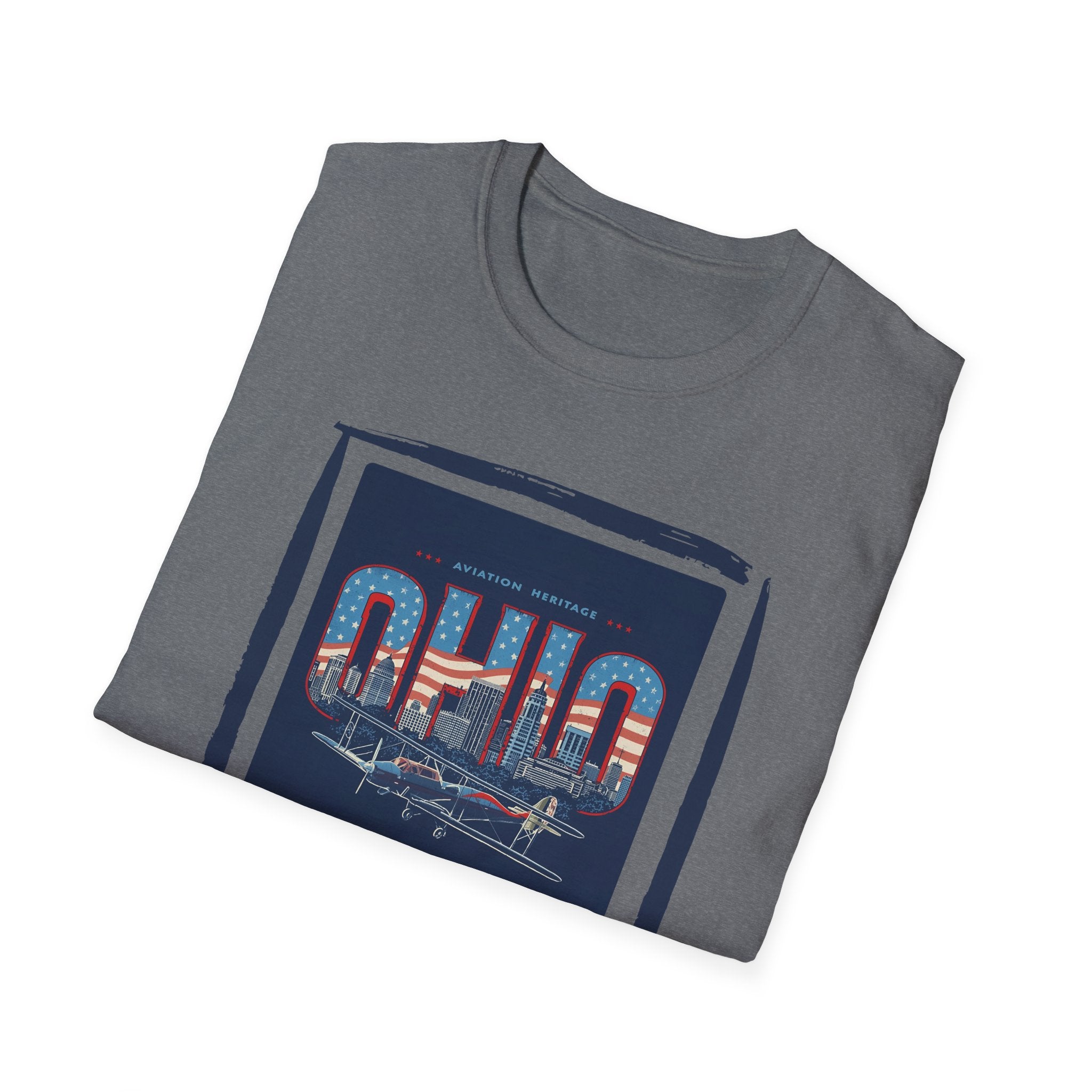 Ohio Skyline T-Shirt | Vintage Cleveland Bridge Retro State Design
