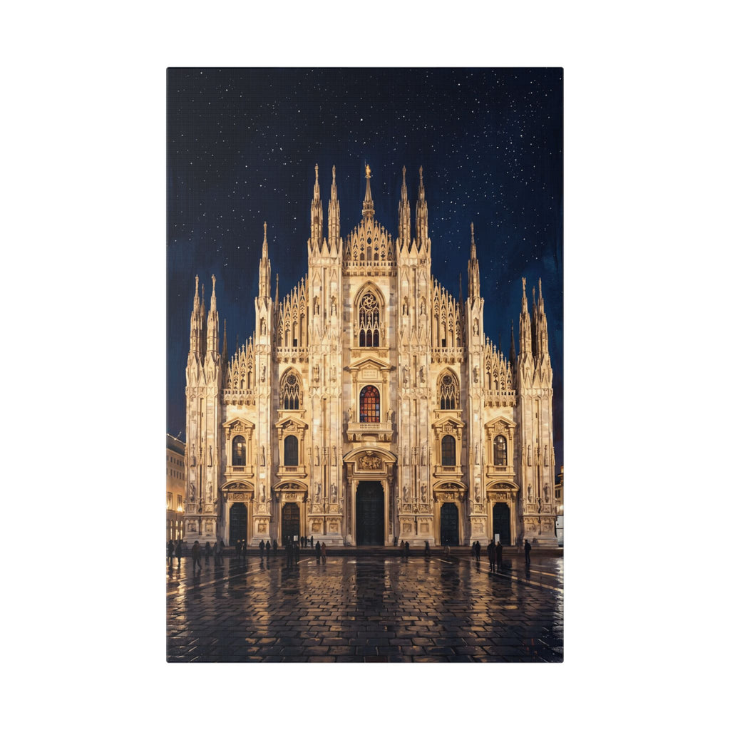 Duomo di Milano Nightscape Canvas
