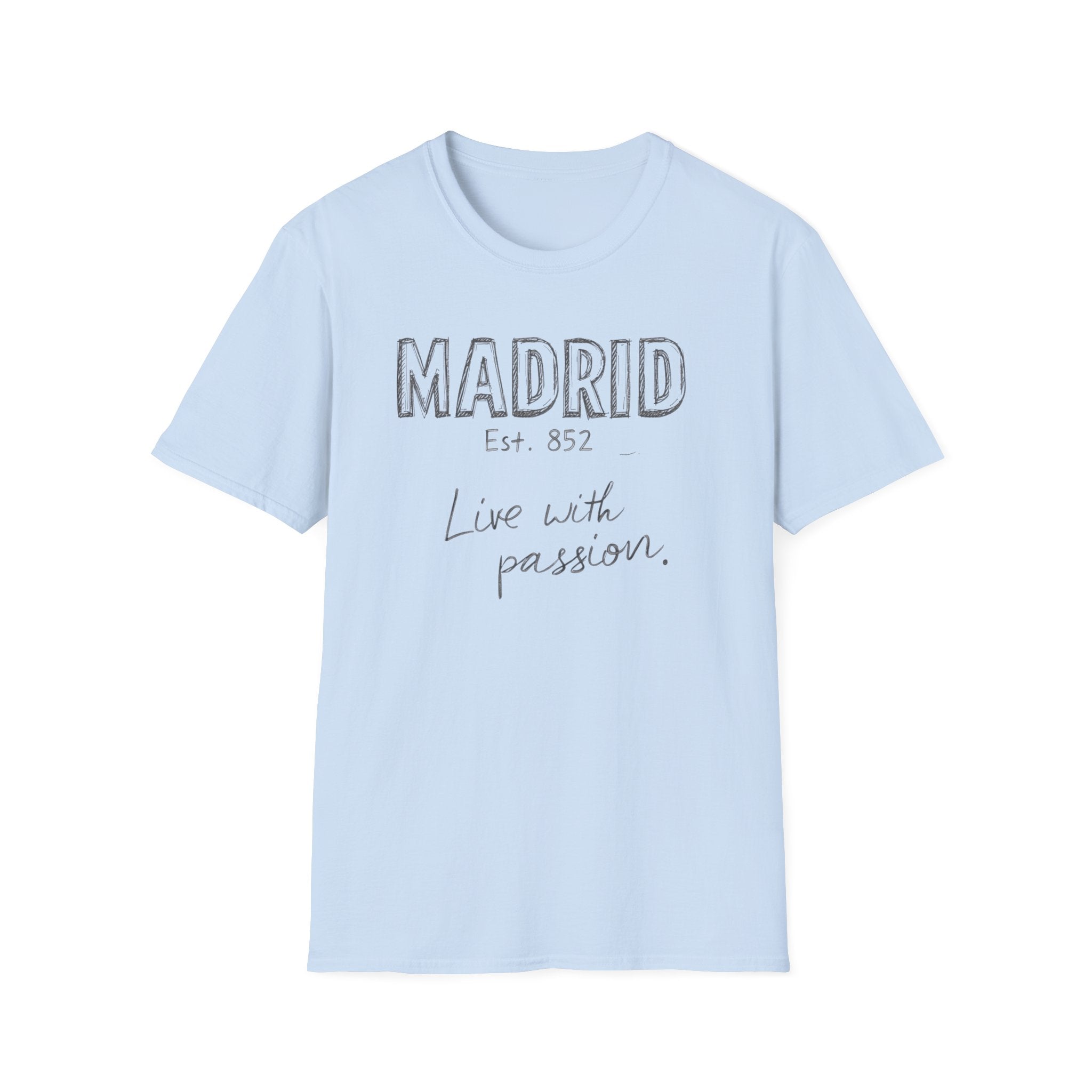 Madrid “Live with Passion” Graphic T‑Shirt