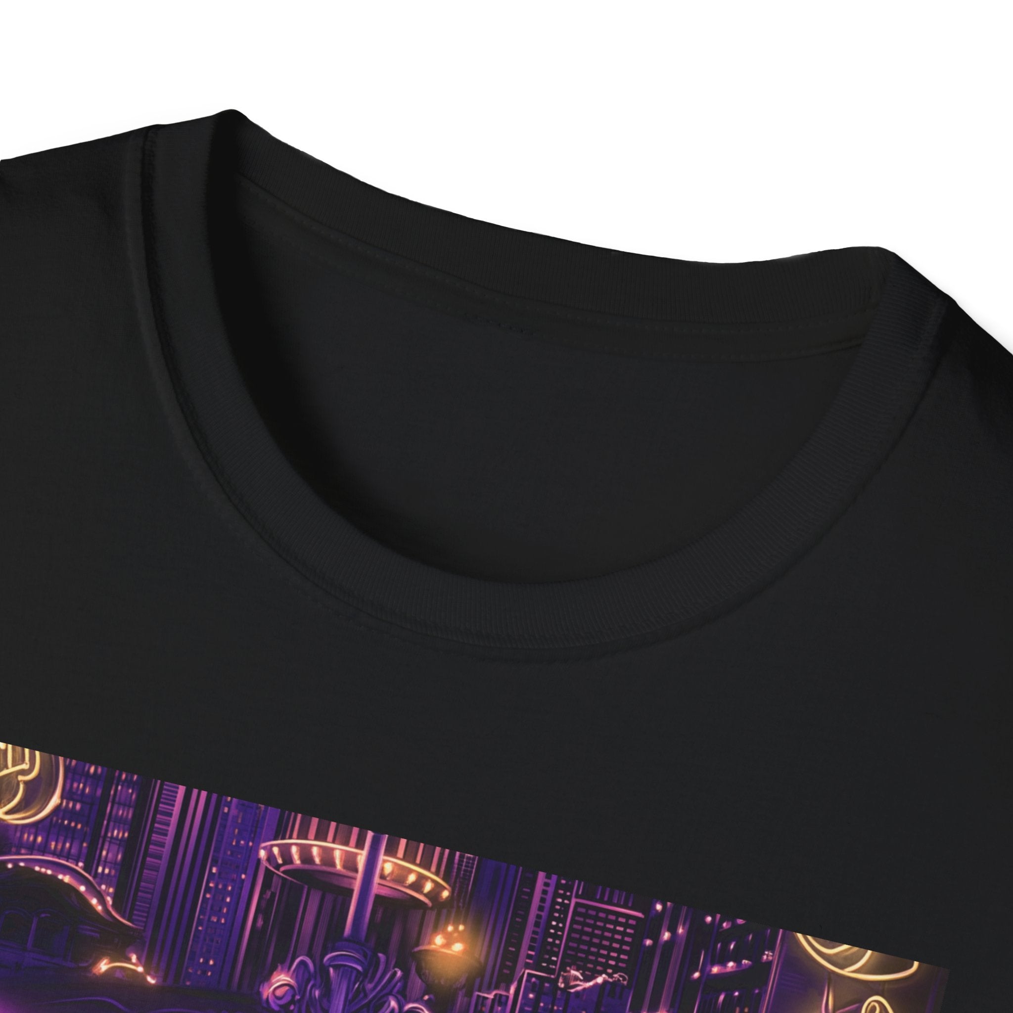 Chicago Neon Sign T-Shirt | Vintage Neon City Design