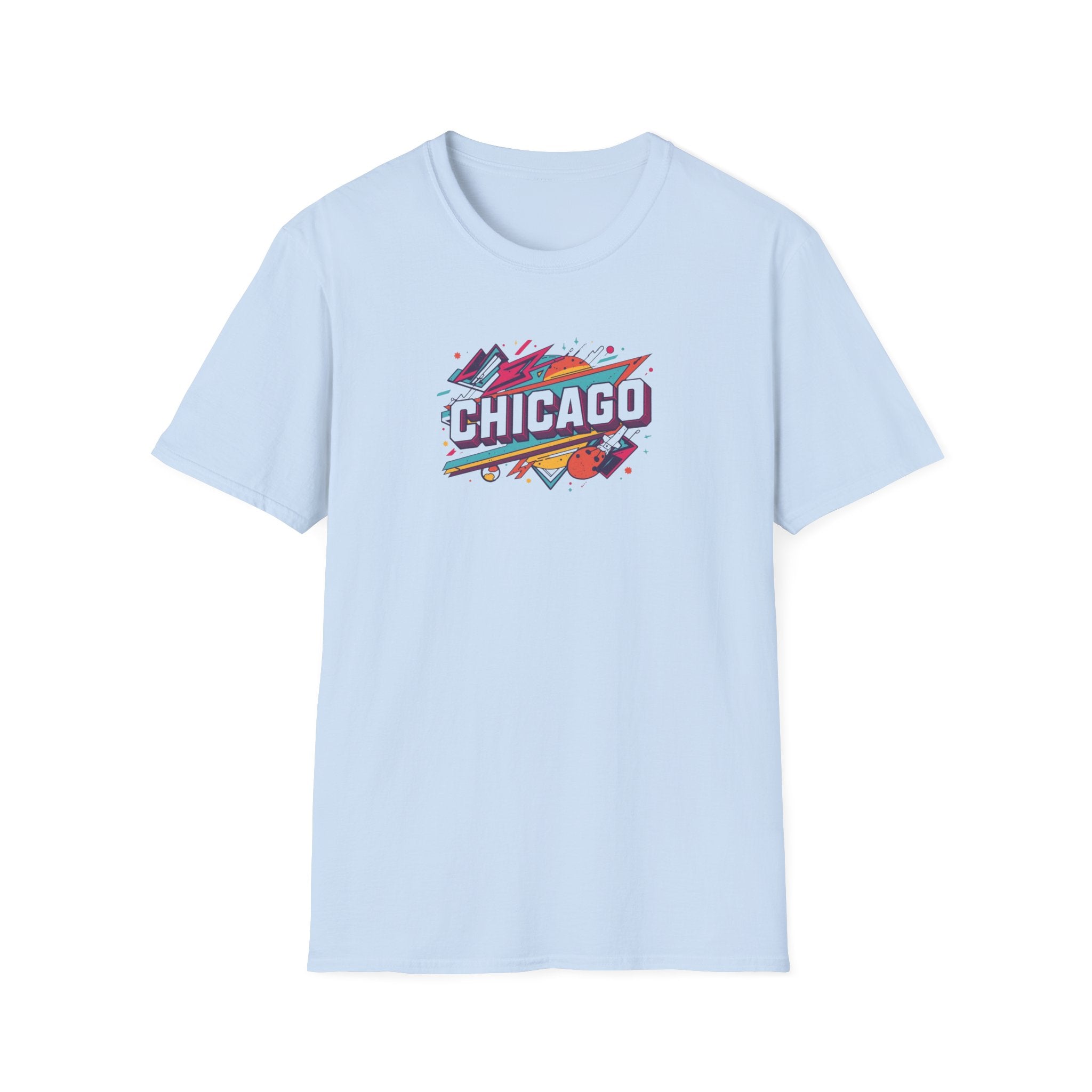 Chicago Retro Graphic T-Shirt | City Pride, Colorful Urban Badge