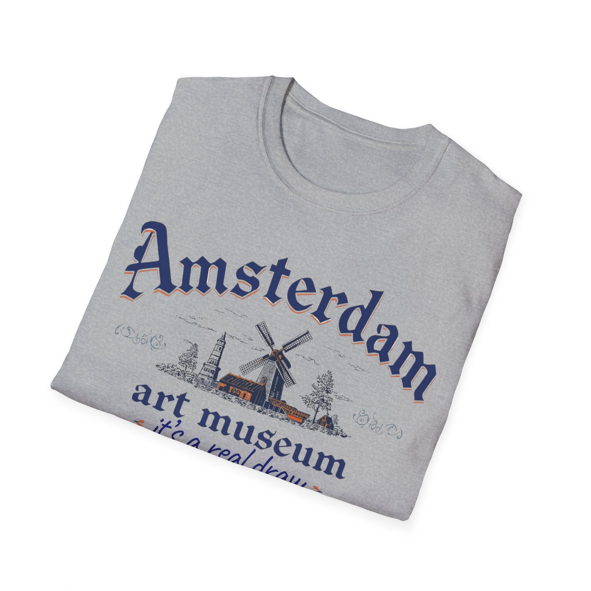 Amsterdam Art Museum T-Shirt – "It's a Real Draw" Travel Souvenir Tee