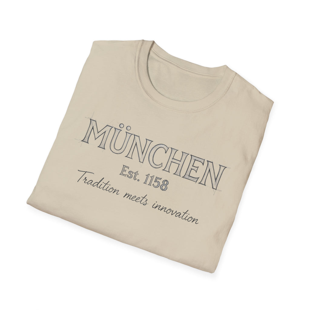 München Est. 1158 T-Shirt | Tradition Meets Innovation, Munich Typography Tee