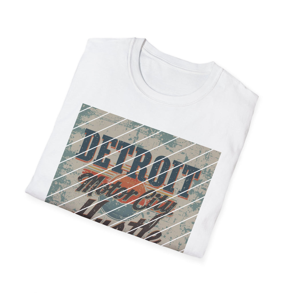 Detroit Hustle T-Shirt — Vintage Distressed Motor City Tee