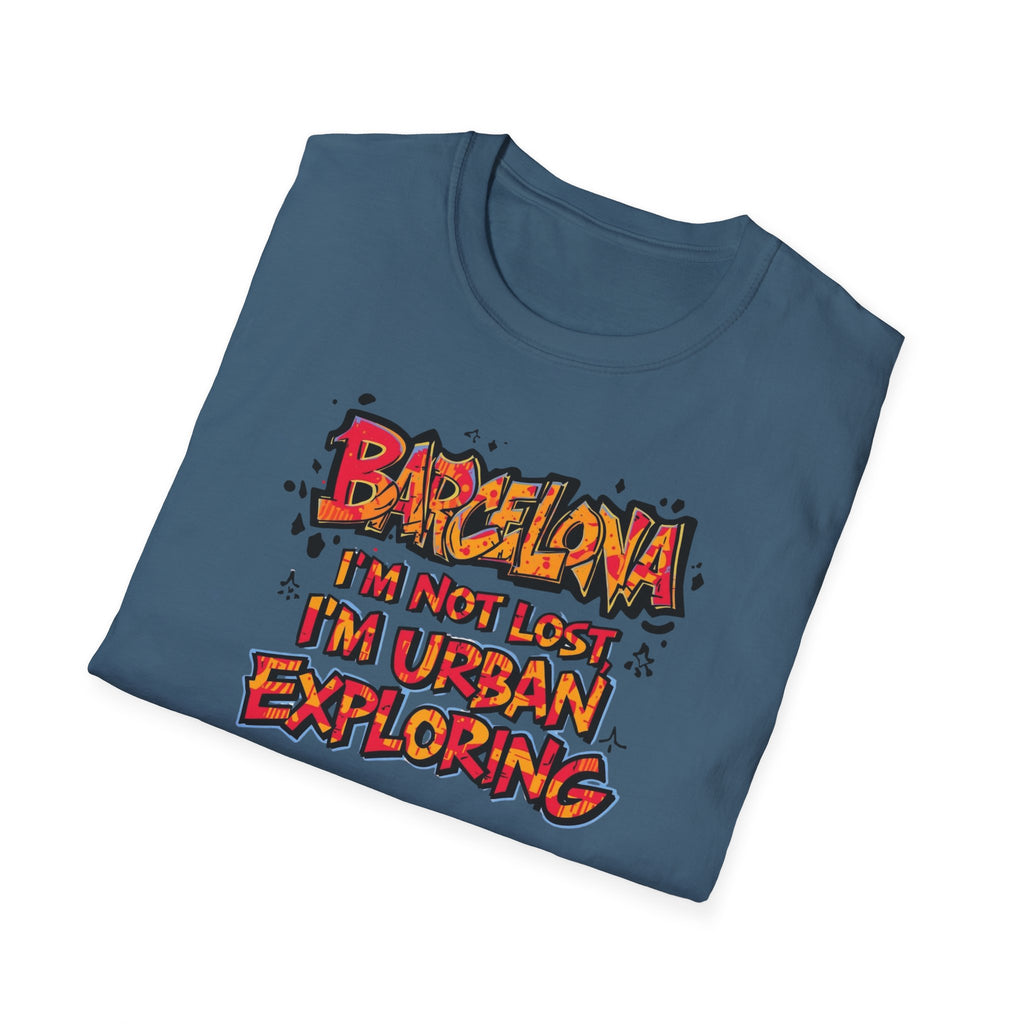 Barcelona Urban Exploring T-Shirt — "I'm Not Lost, I'm Urban Exploring" Travel Tee