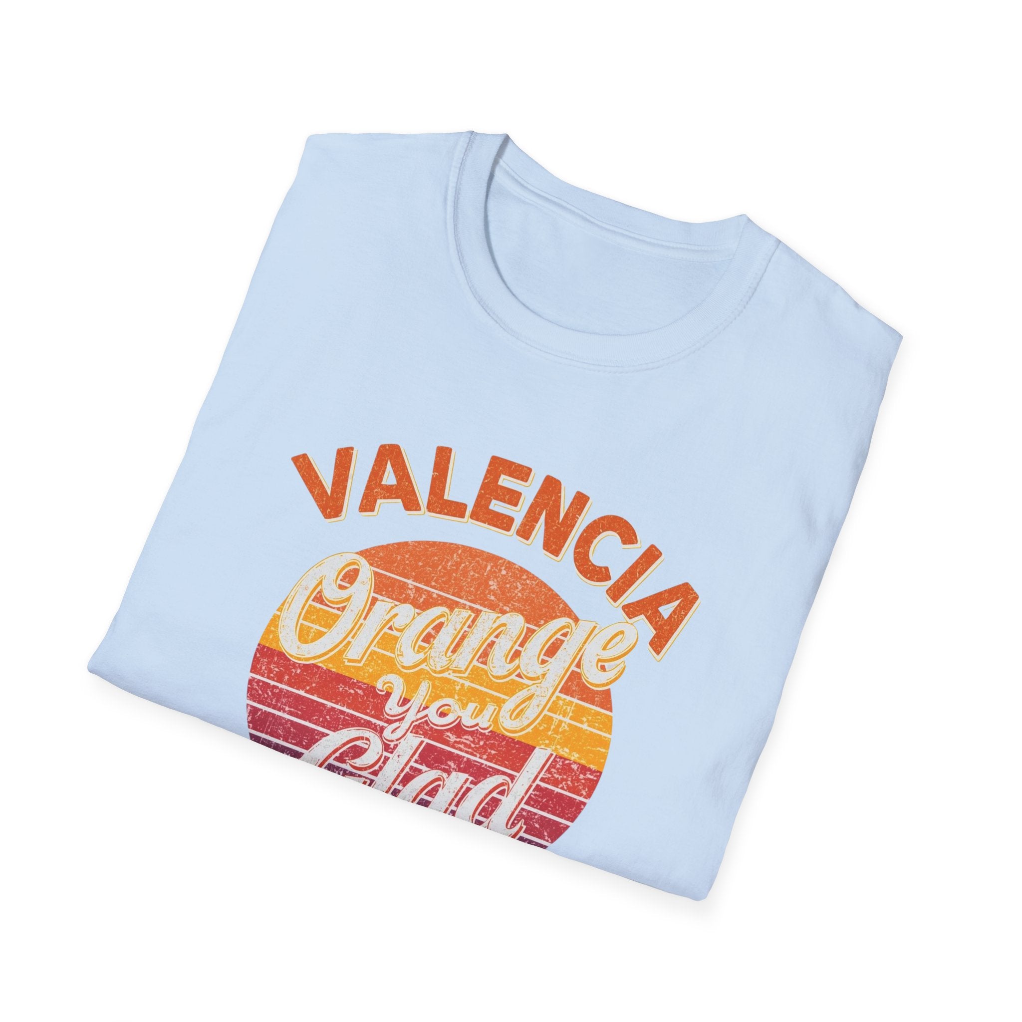 Valencia Orange You Glad Retro Graphic T-Shirt
