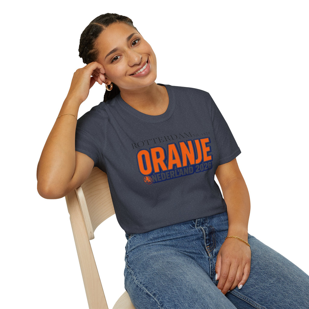 Oranje Nederland 2026 T-Shirt — Rotterdam Football Fan Tee