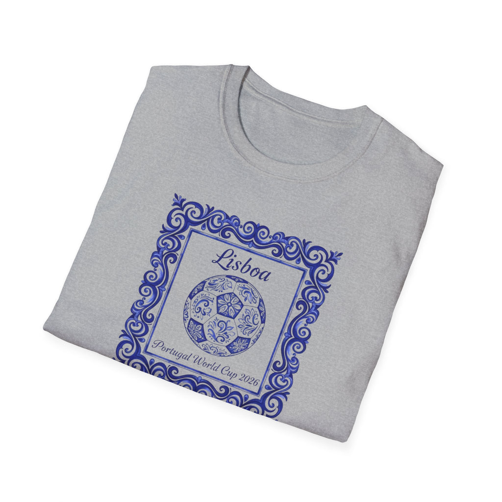 Lisboa Azulejo T-Shirt — Portuguese Tile Vintage Travel Tee