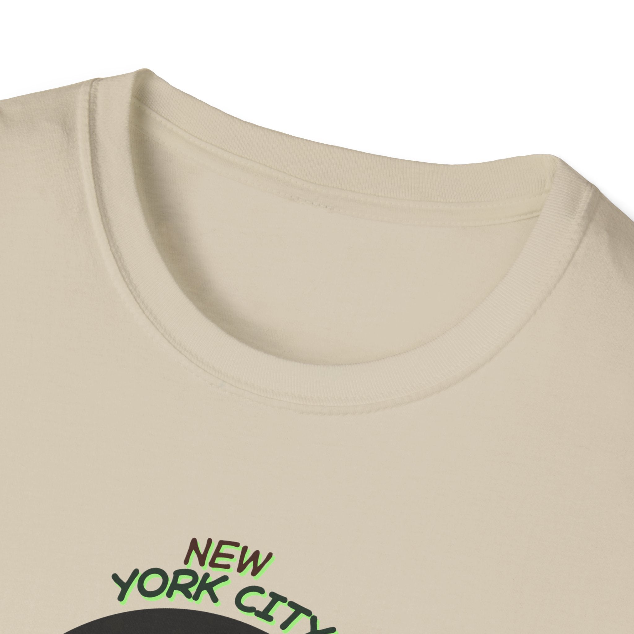 New York City Concrete Jungle T-Shirt | Skyline Silhouette, Green Badge