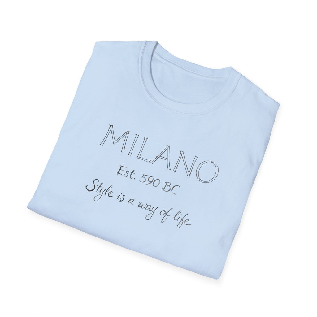 Milano Est. 1400 BC "Style Is a Way of Life" T-Shirt