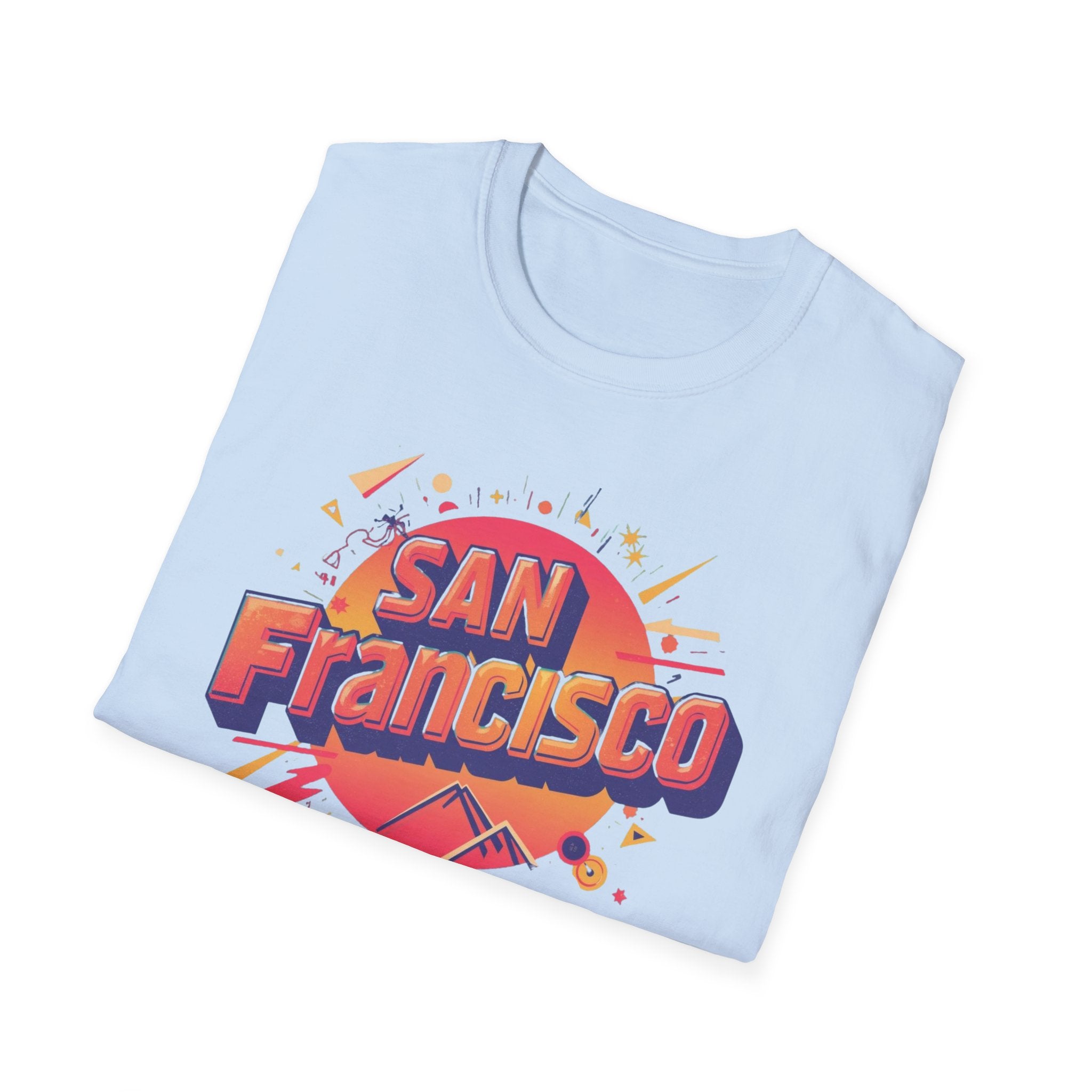 San Francisco Retro Sunset T-Shirt — Vintage City Skyline Tee