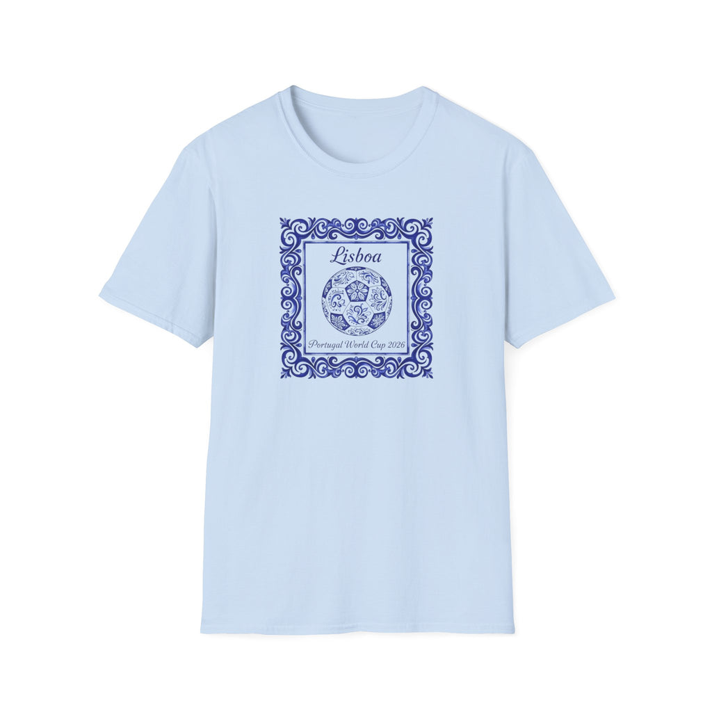 Lisboa Azulejo T-Shirt — Portuguese Tile Vintage Travel Tee