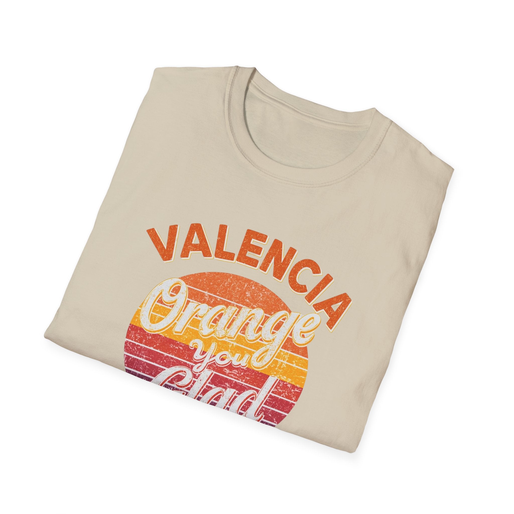 Valencia Orange You Glad Retro Graphic T-Shirt