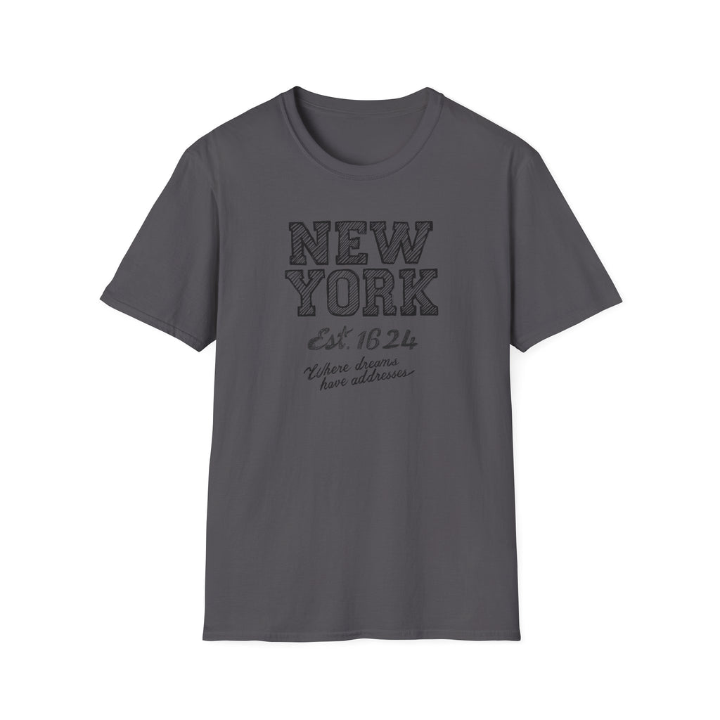 New York Est. 1624 Vintage City T-Shirt — Retro Travel Tee