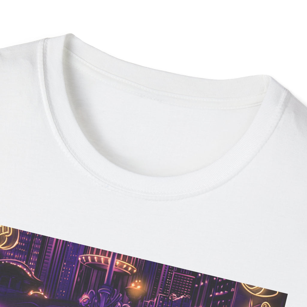 Chicago Neon Sign T-Shirt | Vintage Neon City Design