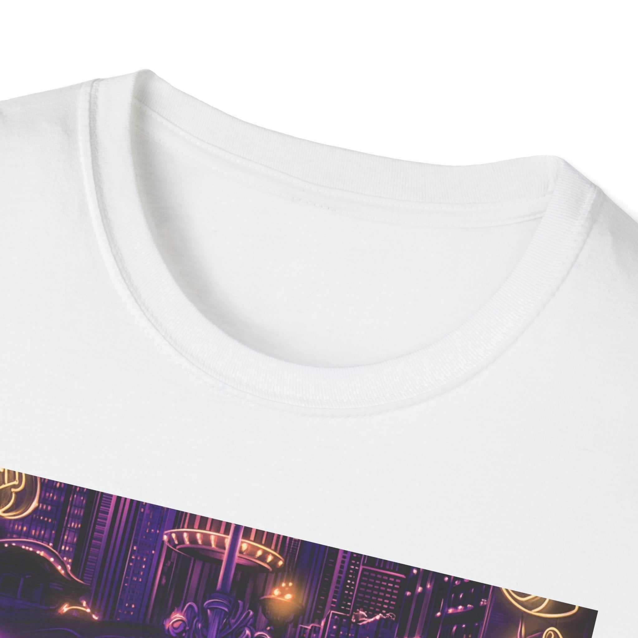 Chicago Neon Sign T-Shirt | Vintage Neon City Design