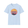Ohio Retro Sunset T-Shirt — Vintage State Skyline Tee