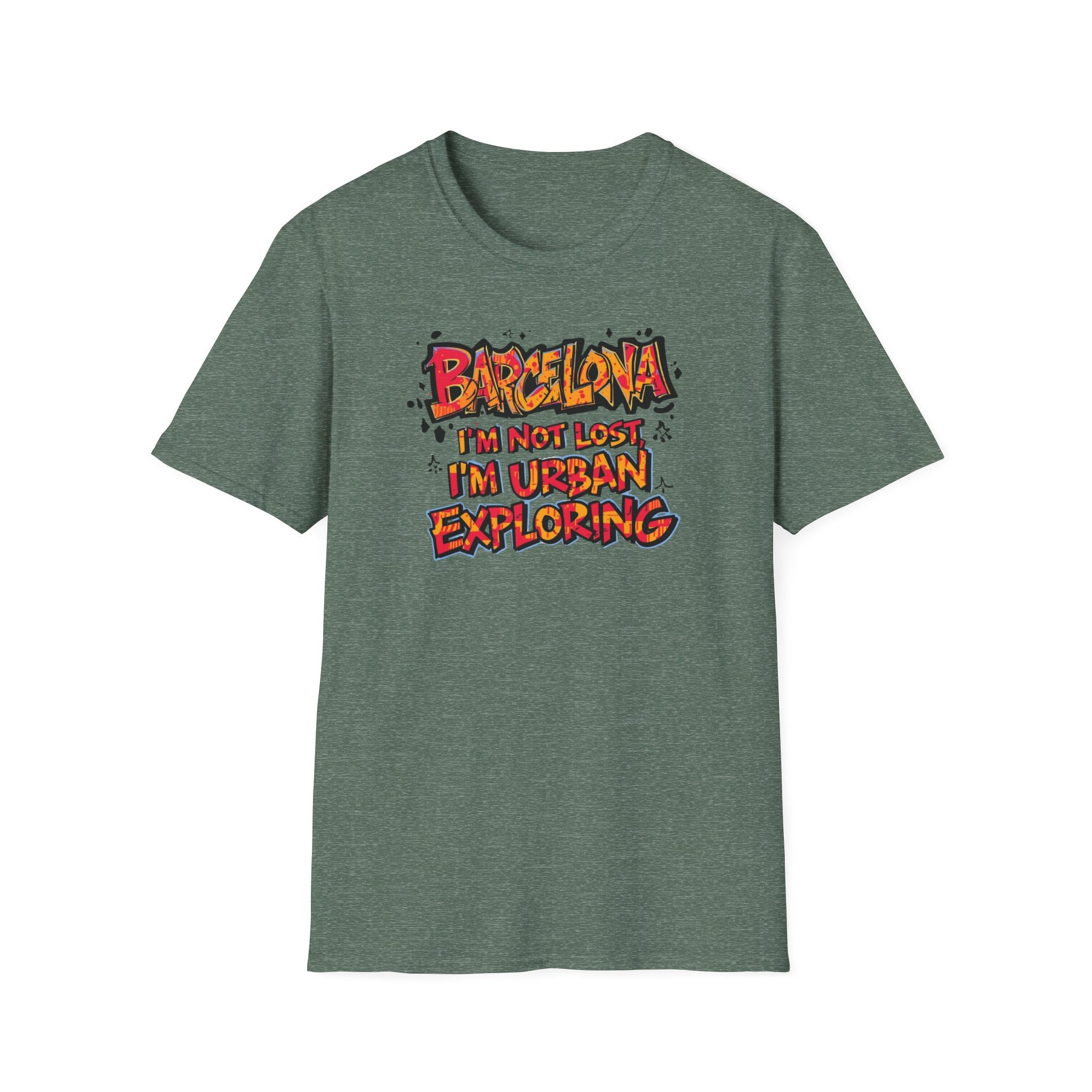 Barcelona Urban Exploring T-Shirt — "I'm Not Lost, I'm Urban Exploring" Travel Tee