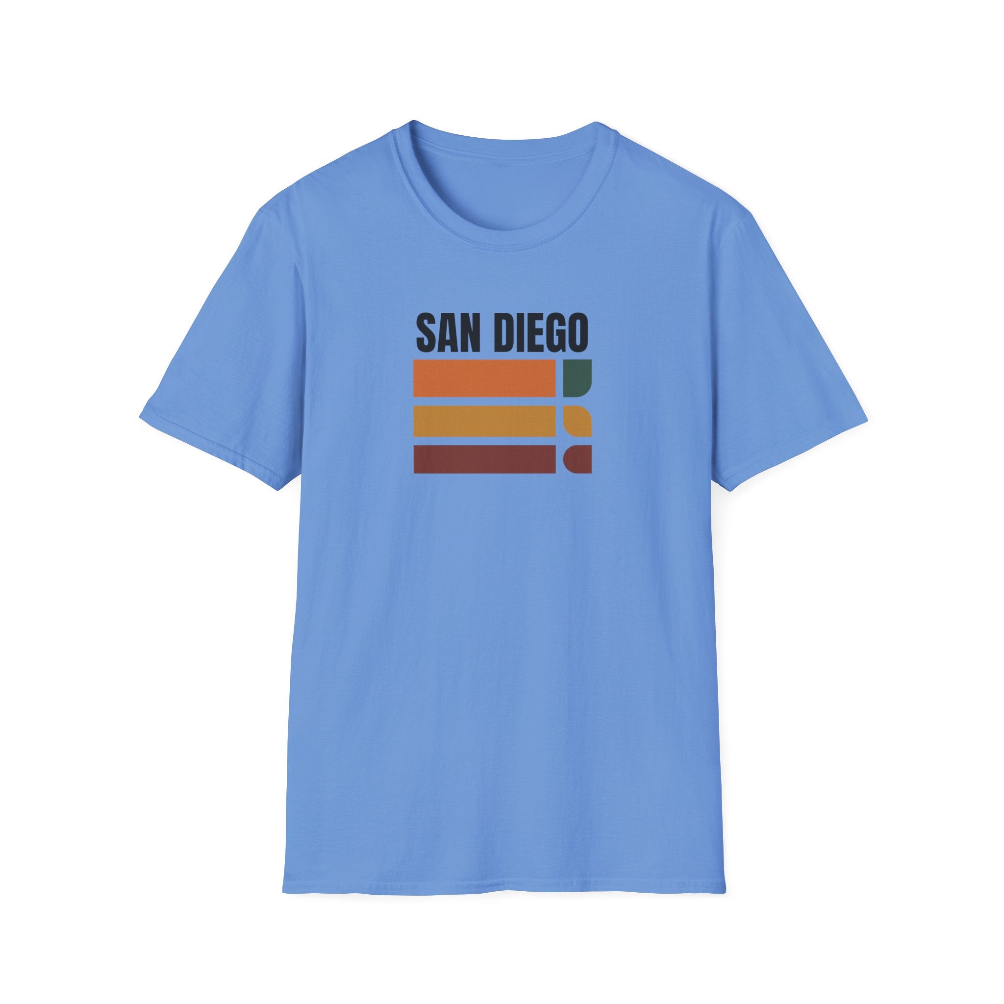 San Diego Retro Stripes T-Shirt | Vintage City Graphic