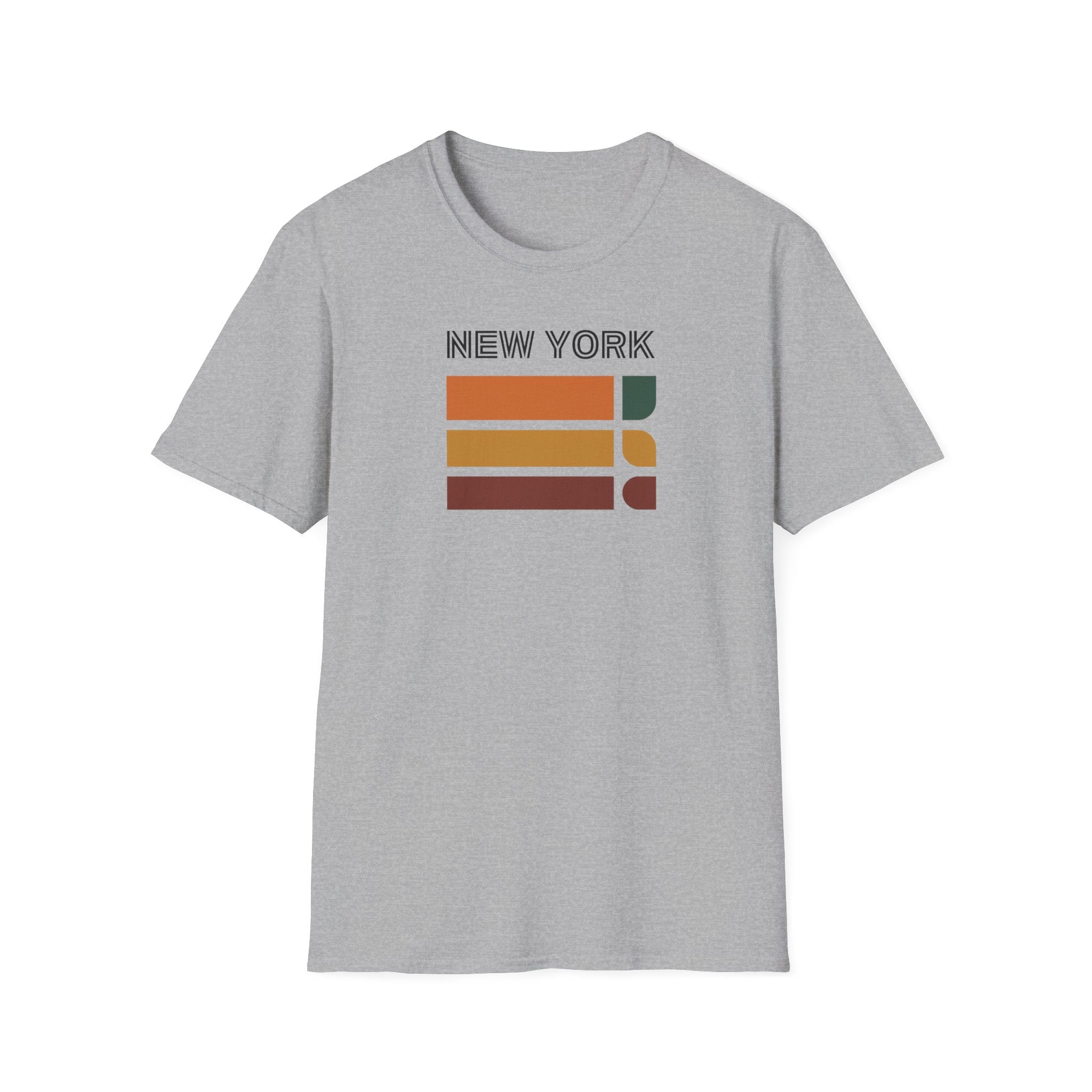 New York Retro Stripes T-Shirt | Vintage City Skyline Tee