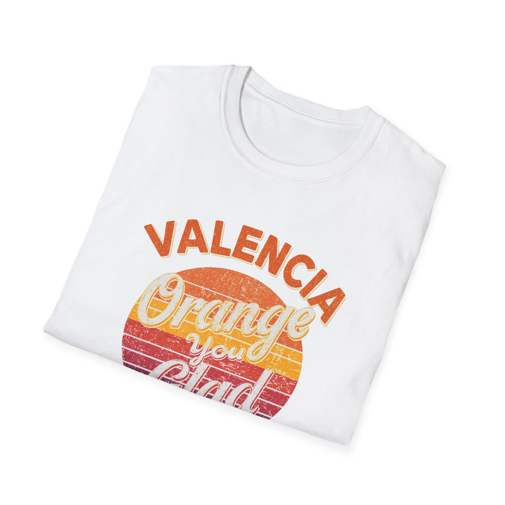 Valencia Orange You Glad Retro Graphic T-Shirt