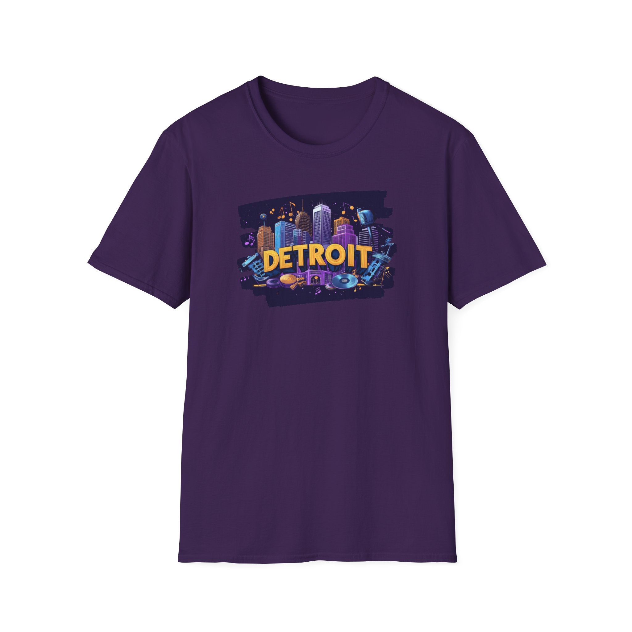 Detroit Skyline Graphic T-Shirt | City Nightscape Tee