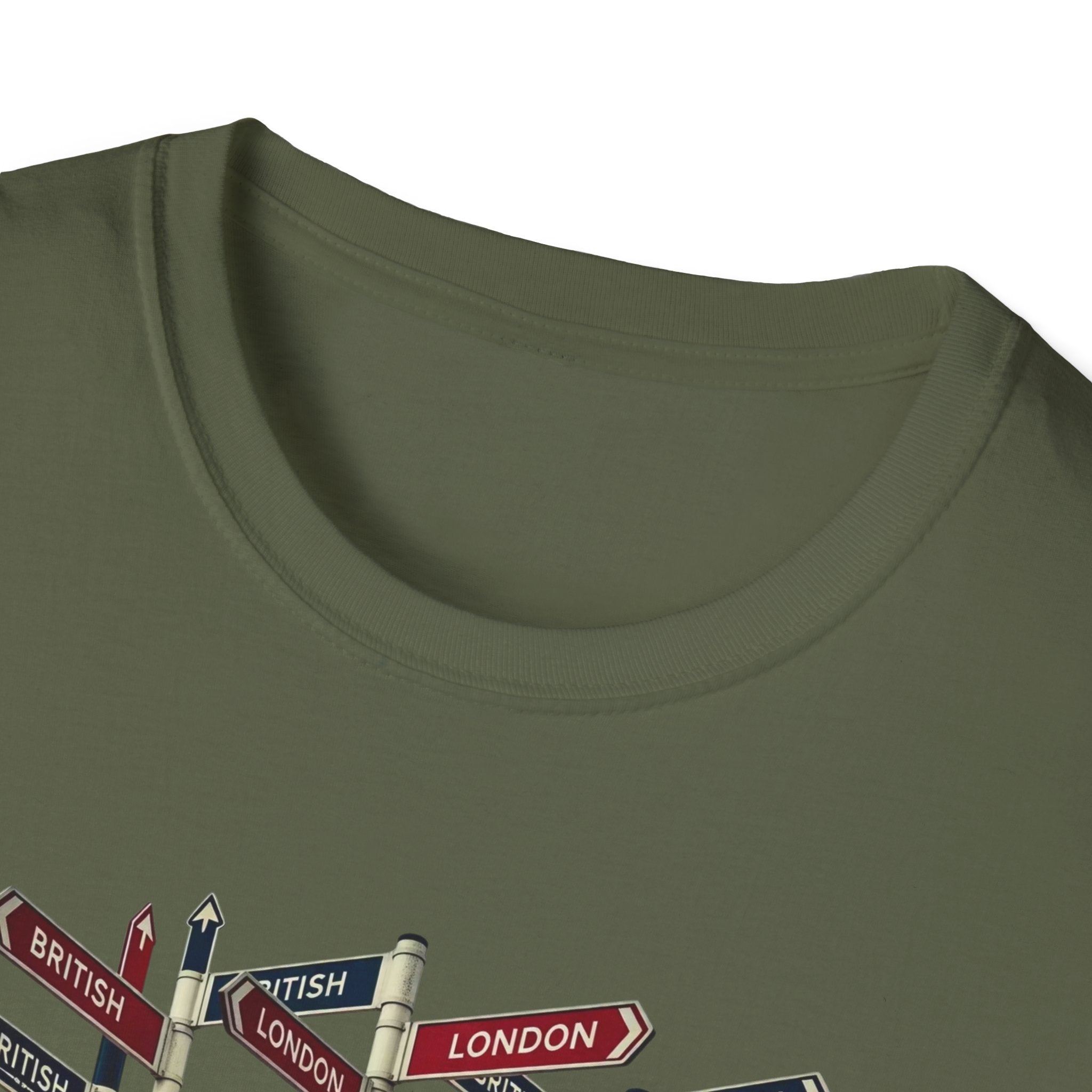 London Street Signs T-Shirt — Vintage Union Jack Directional Graphic