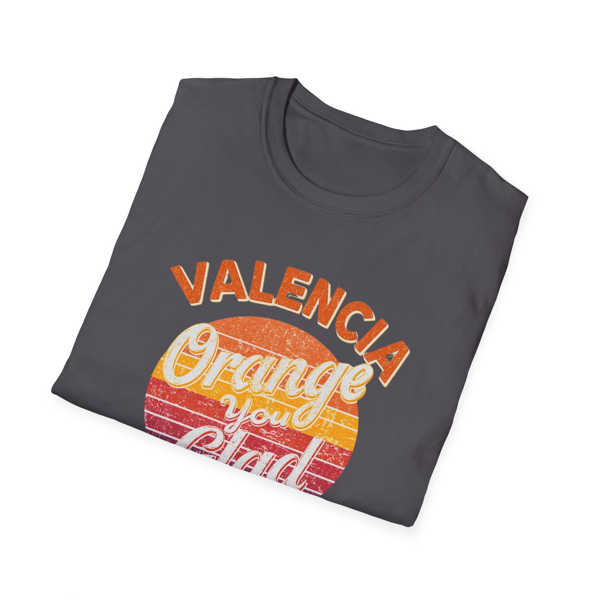 Valencia Orange You Glad Retro Graphic T-Shirt