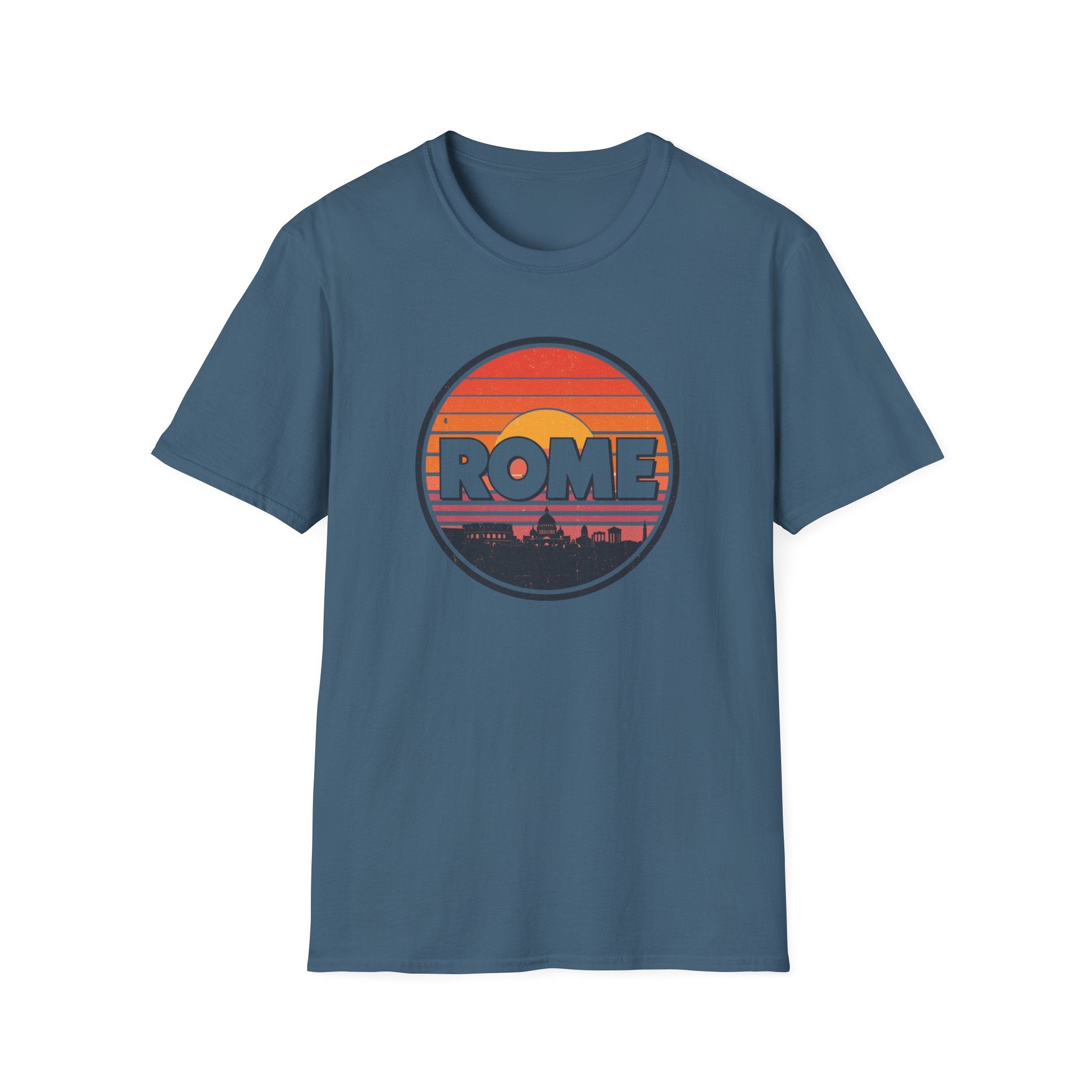 Rome Sunset T-Shirt — Vintage Retro City Skyline Tee